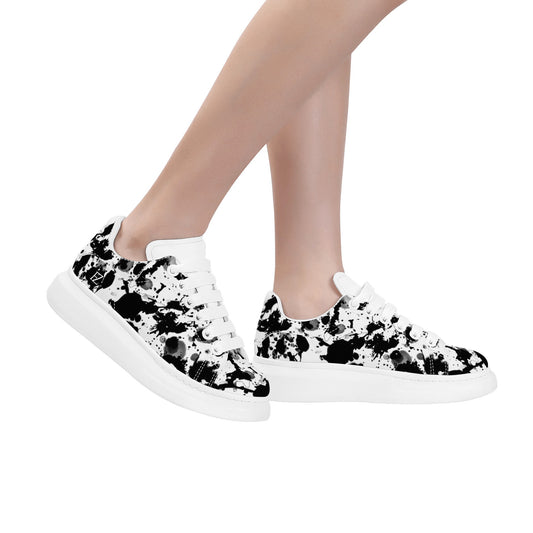 FZ Women's White Tongue Low Top Chunky Shoes