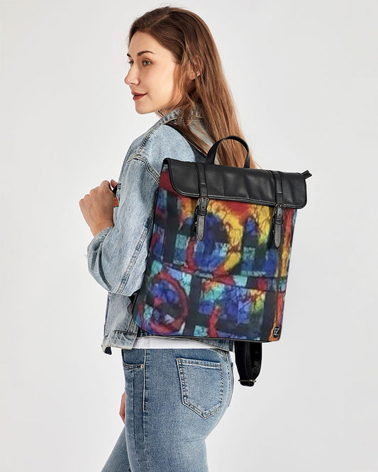 FZ AFRICAN ABSTRACT PRINT Casual Flap Backpack - FZwear