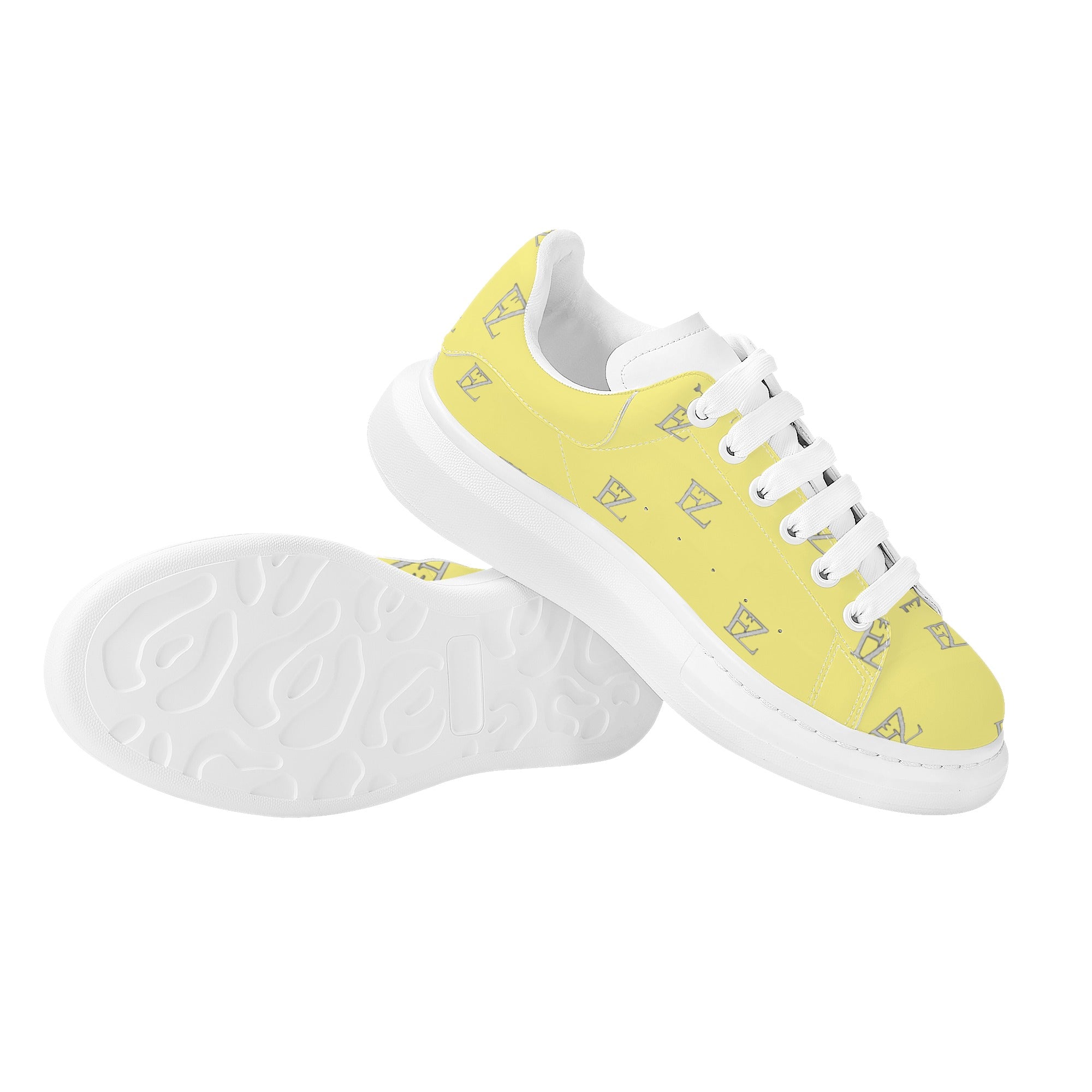 FZ Mens White Tongue Chunky Shoes - FZwear