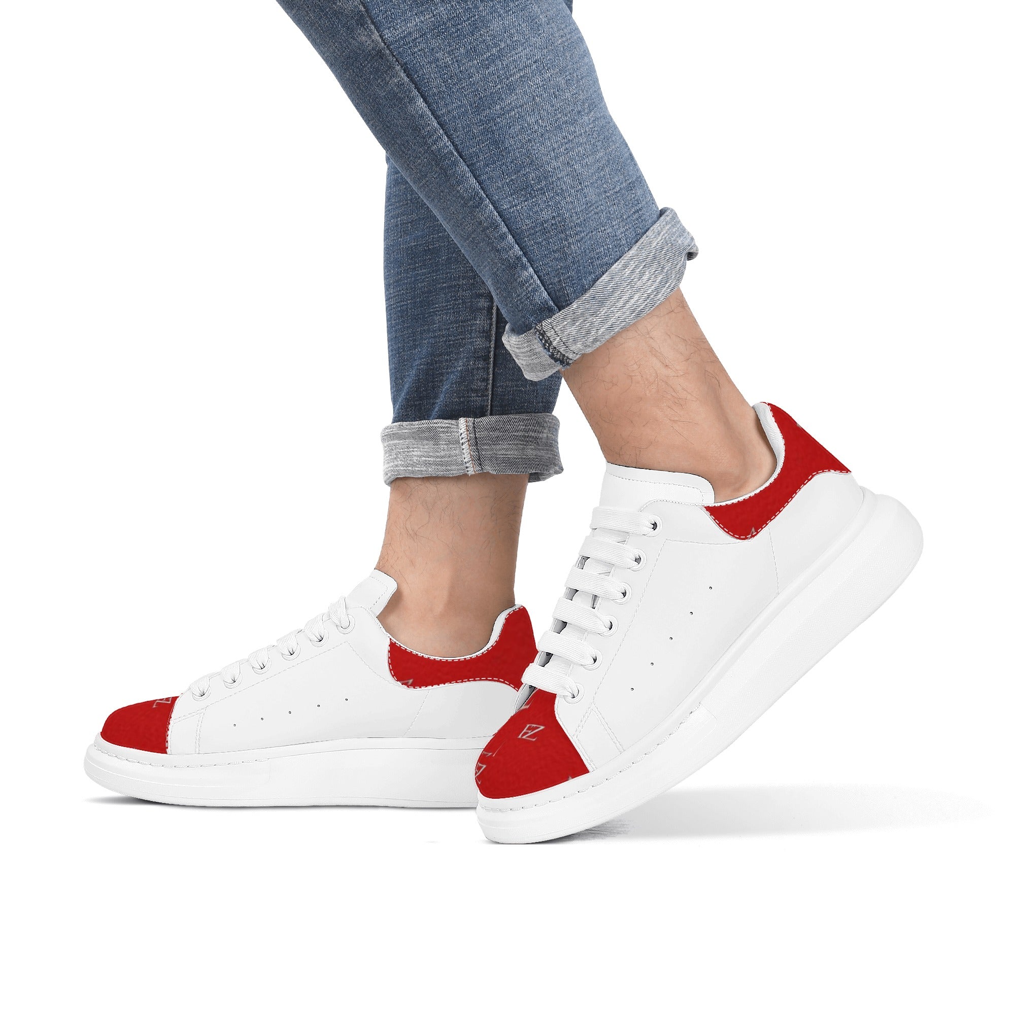 FZ Mens White Tongue Chunky Shoes - FZwear