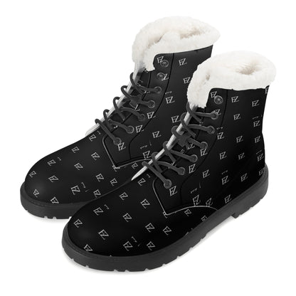 FZ Mens Faux Fur Leather Boots