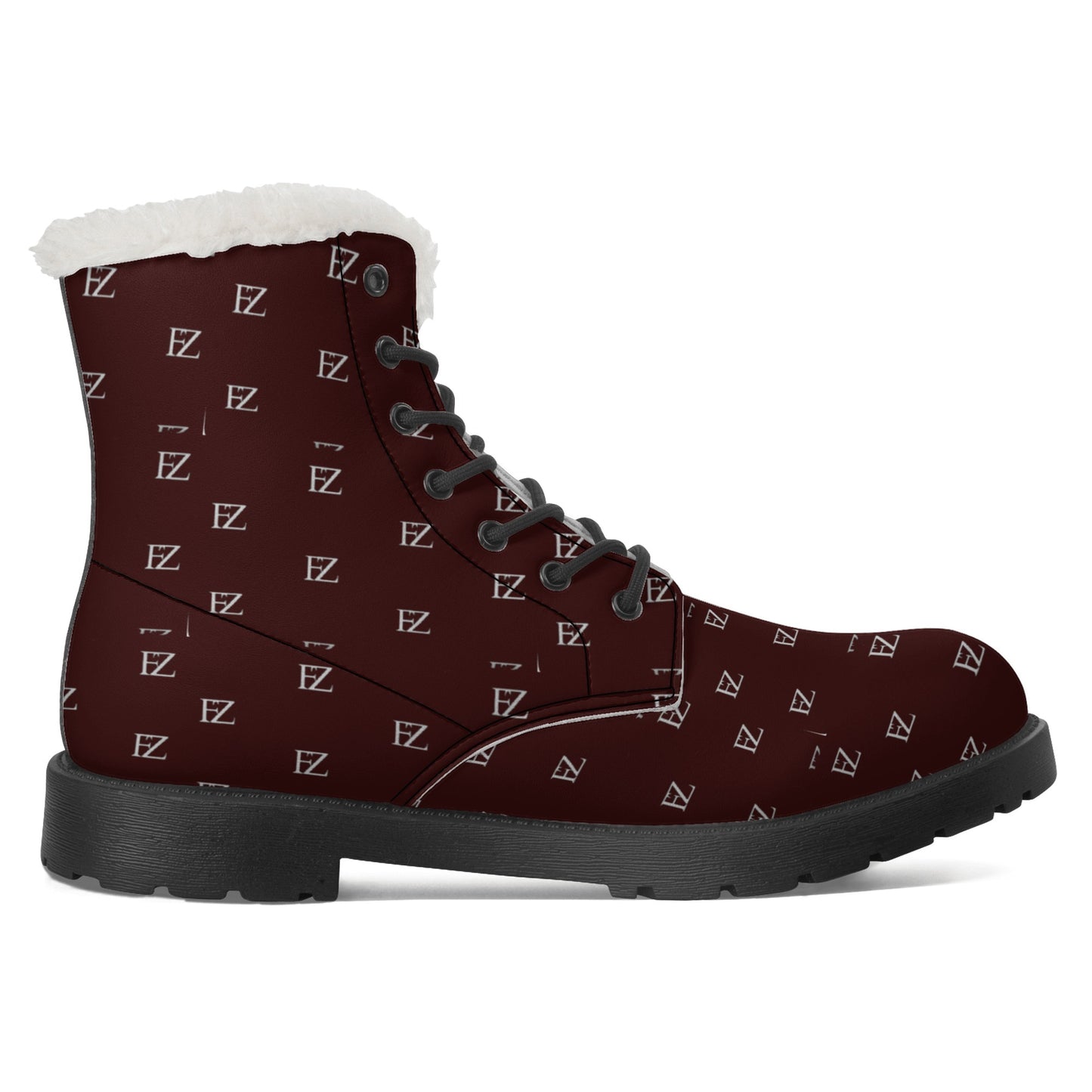 FZ Mens Faux Fur Leather Boots - FZwear