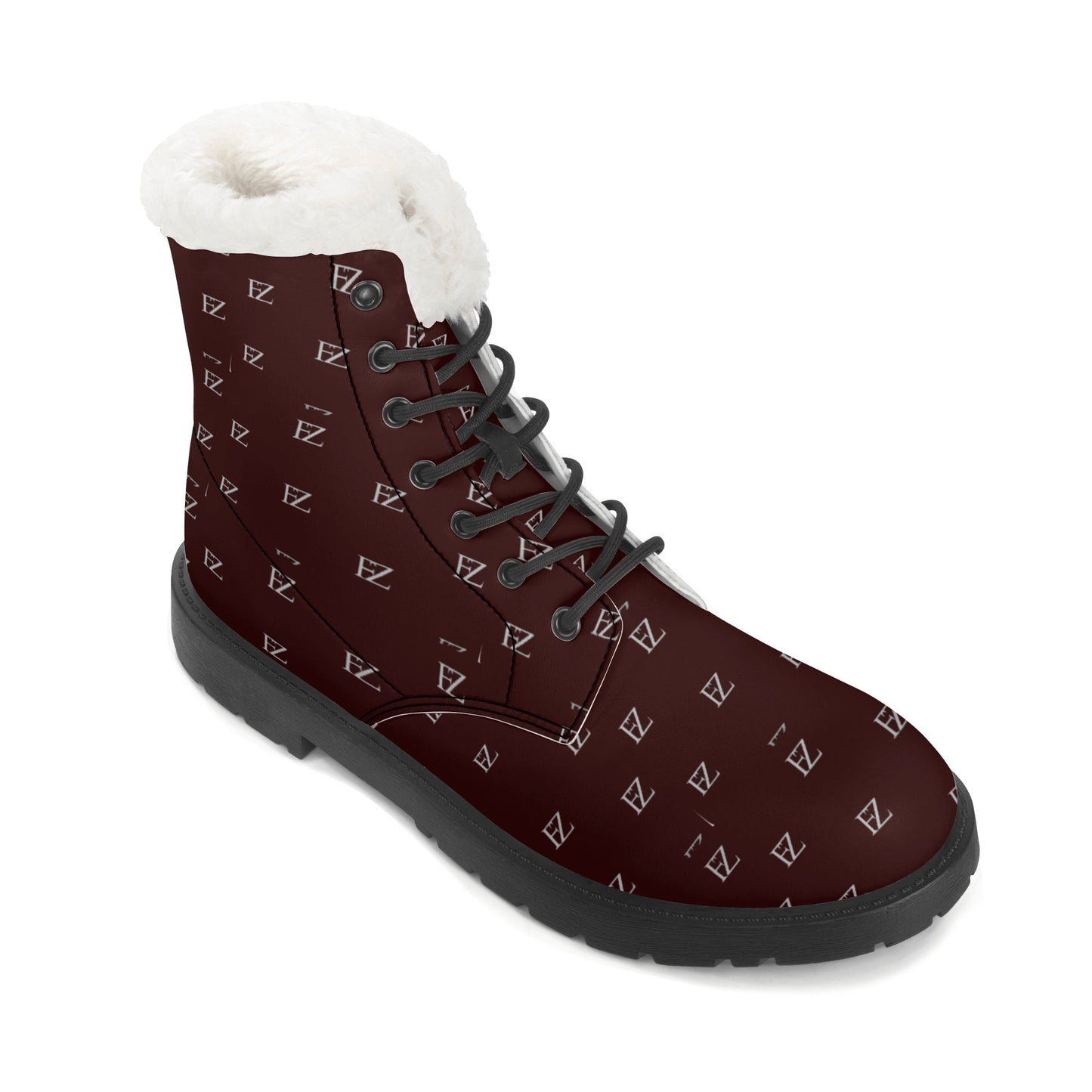 FZ Mens Faux Fur Leather Boots - FZwear