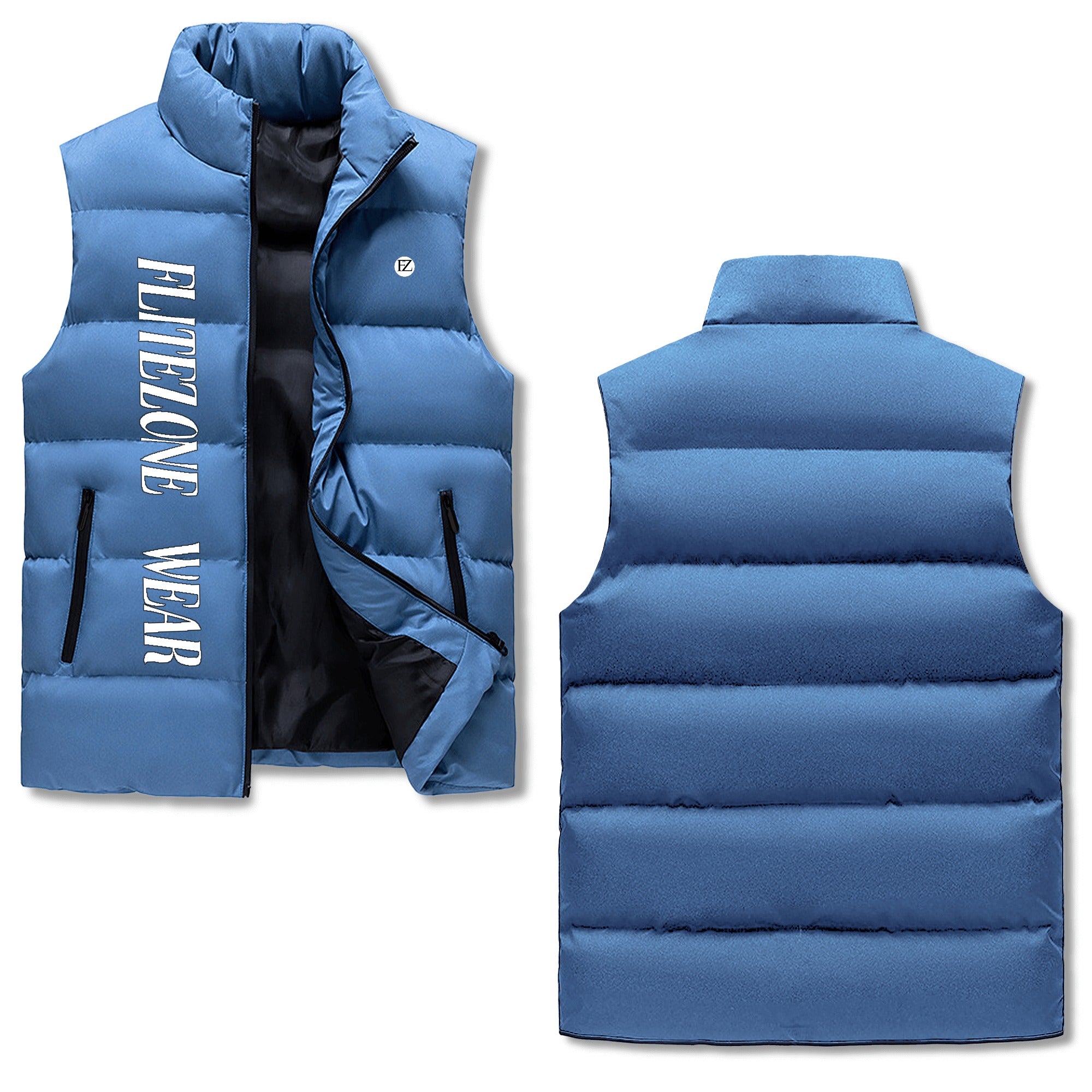 FZ Mens Warm Stand Collar Zip Up Puffer Jacket - FZwear