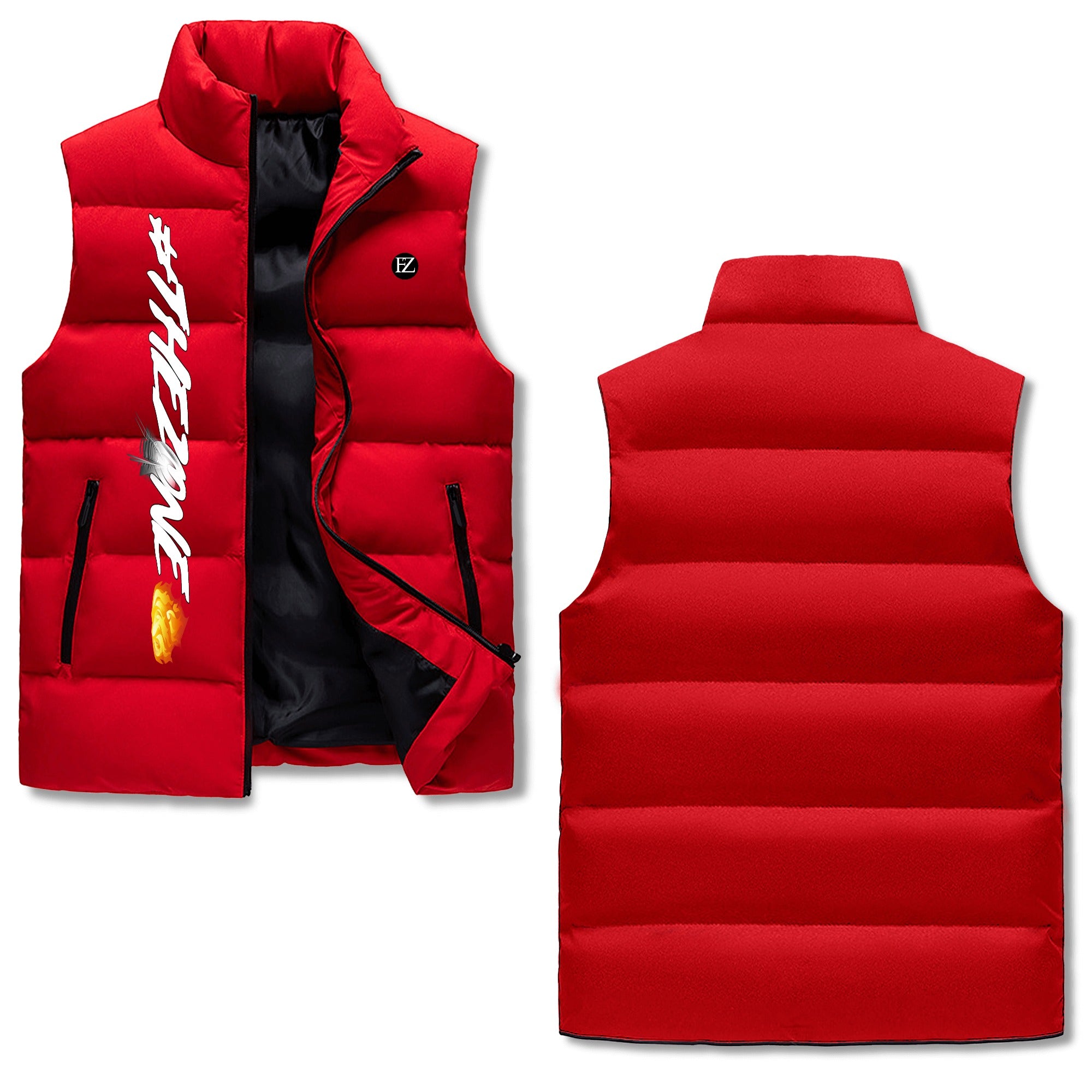 FZ Mens Warm Stand Collar Zip Up Puffer Jacket - FZwear