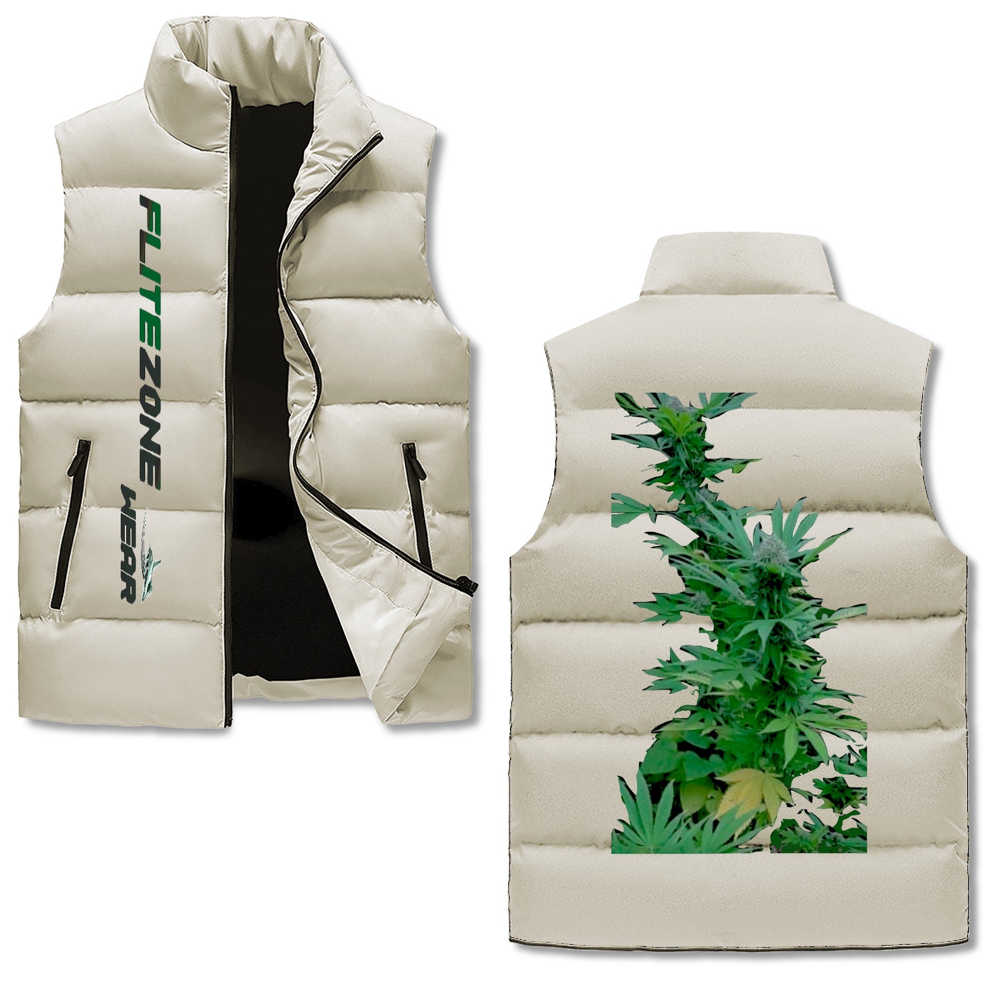 FZ Mens Warm Stand Collar Zip Up Puffer Jacket - FZwear