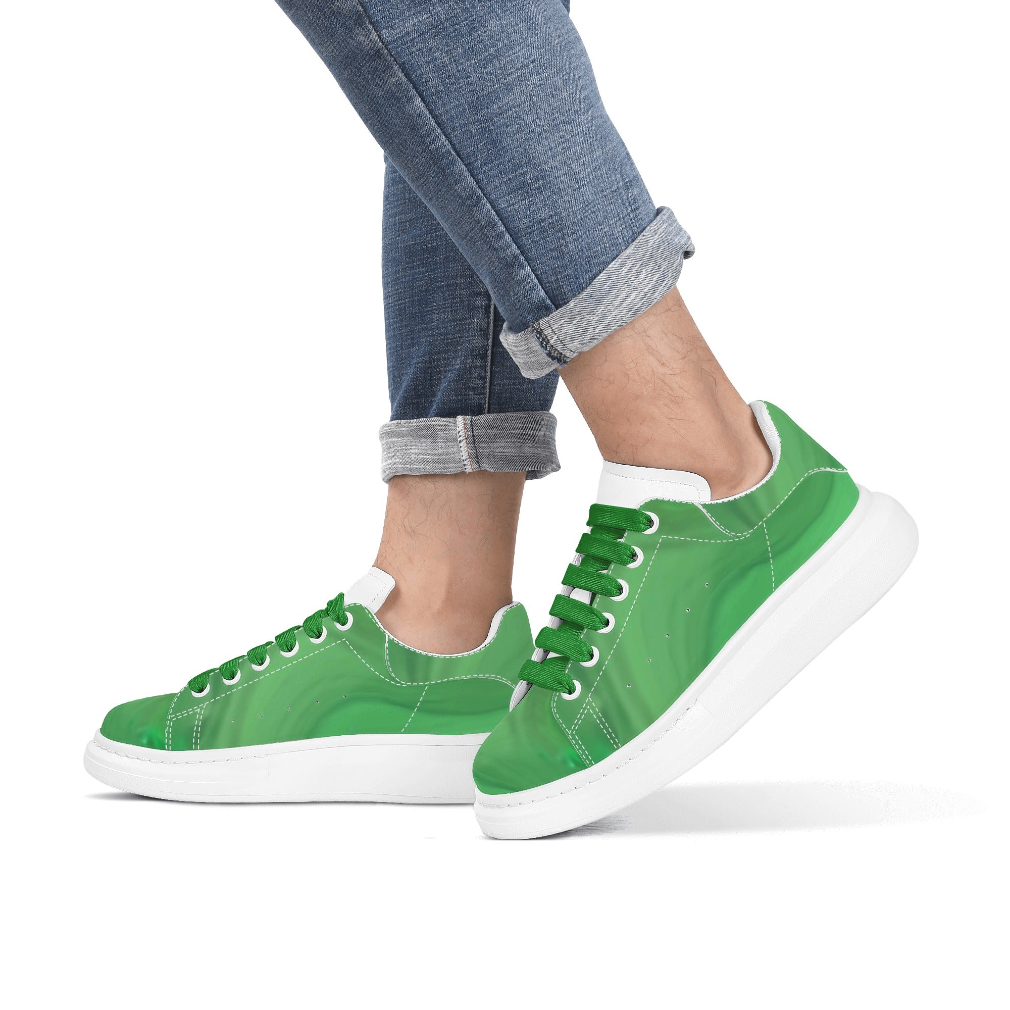 FZ Men's White Tongue Chunky Shoes - FZwear