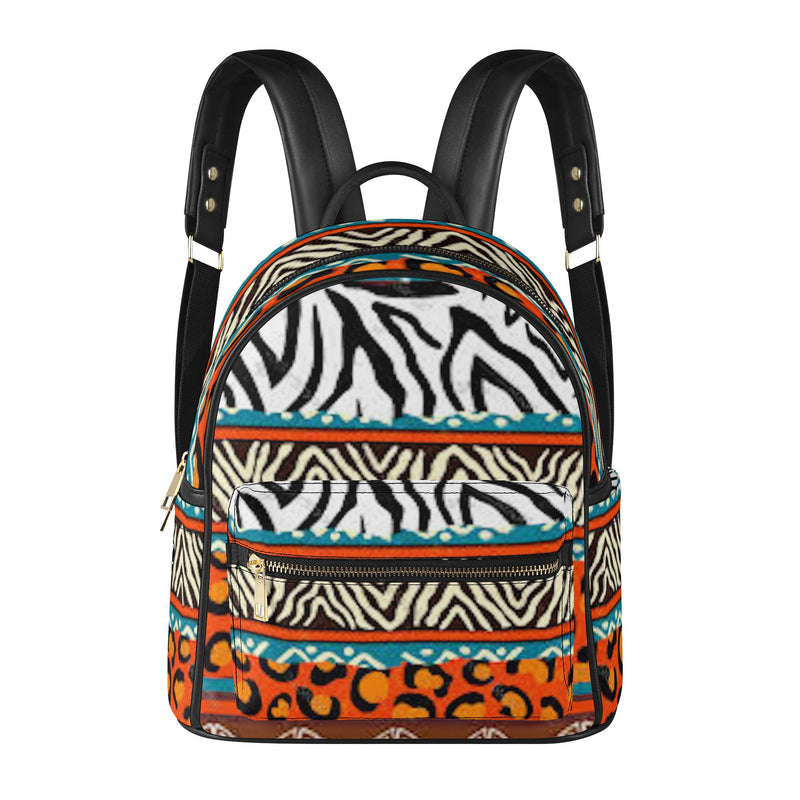 FZ Women's African Print Casual PU Backpack - FZwear