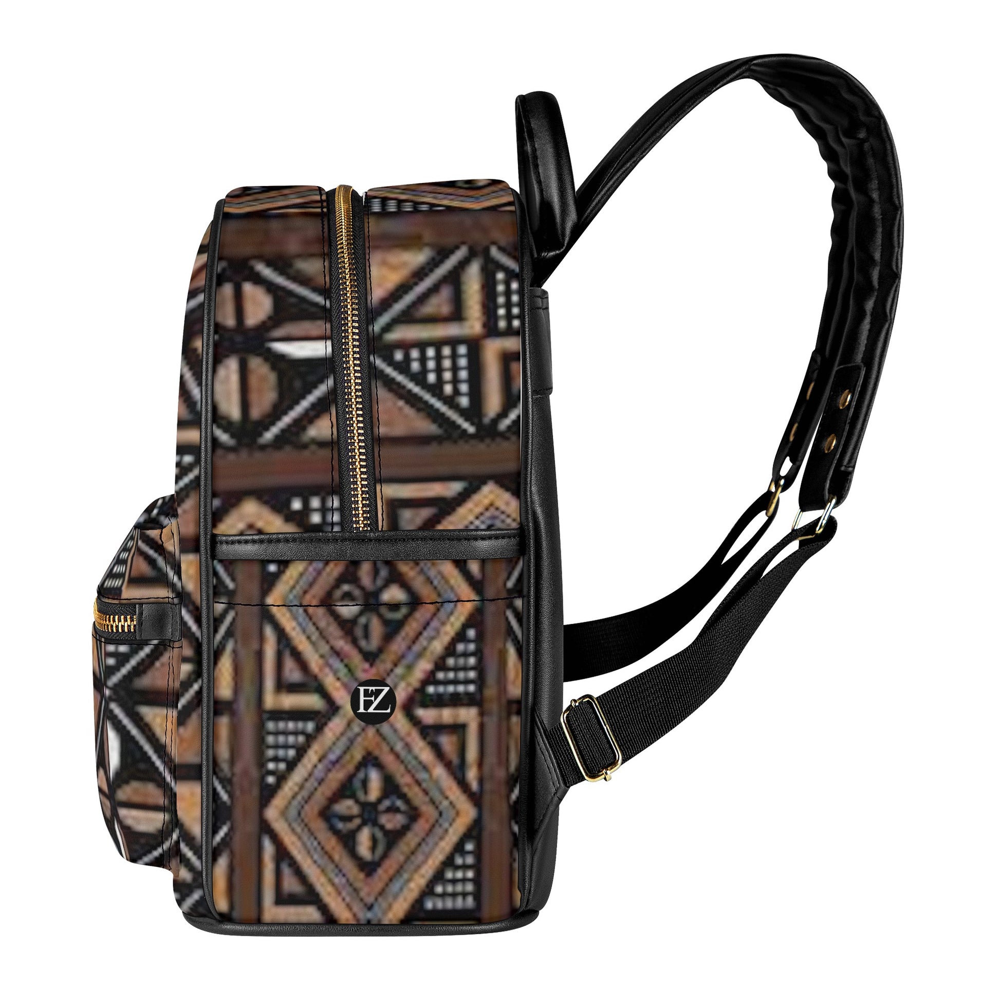 FZ Women's African Print Casual PU Backpack - FZwear