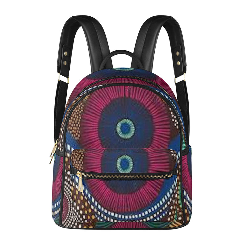 FZ Women's African Print Casual PU Backpack - FZwear