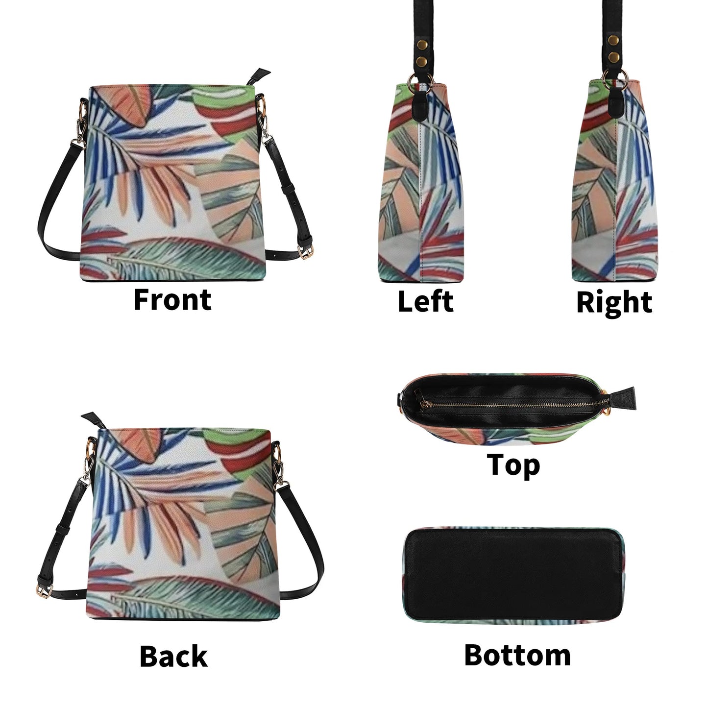 FZ Women's Safari Print PU BucketShoulder Bag