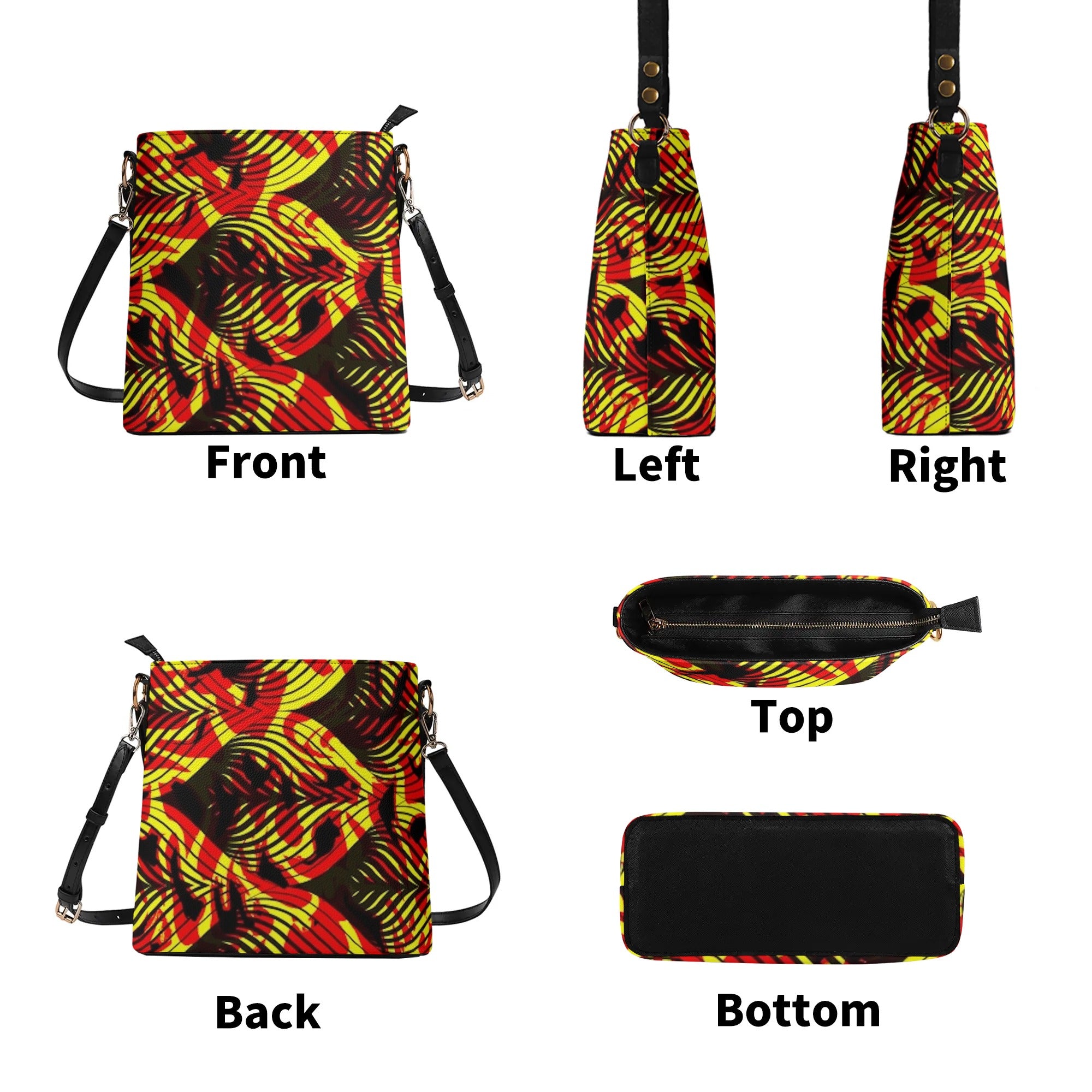 FZ Women's PU Bucket Bag Shoulder Bag - FZwear