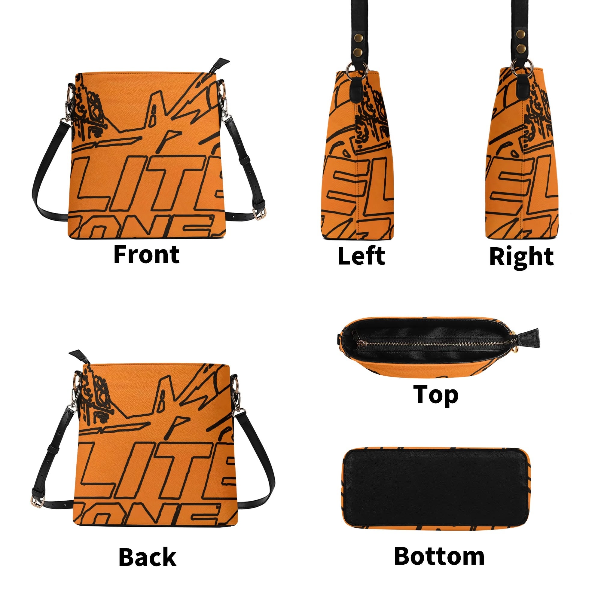 FZ Women's PU Bucket Bag popcustoms