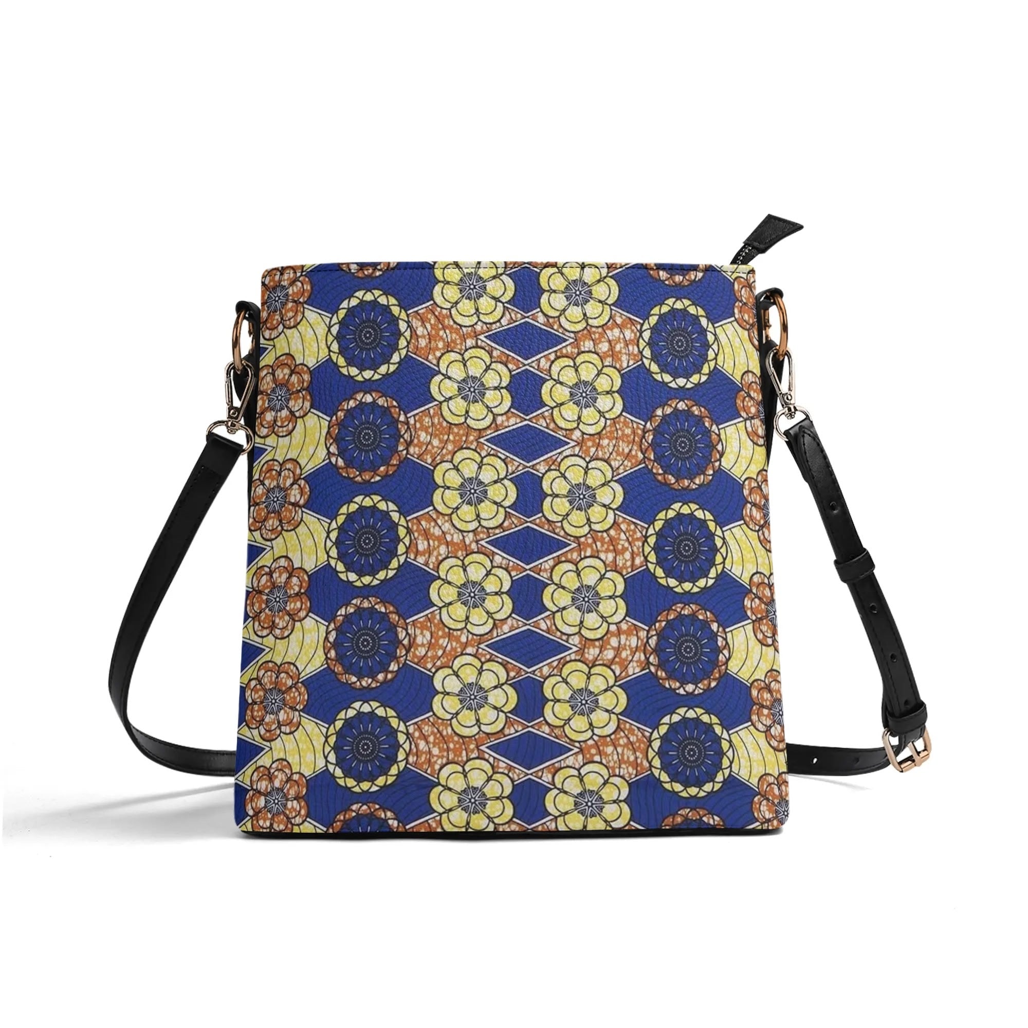 FZ Women's African Print PU Bucket Bag popcustoms