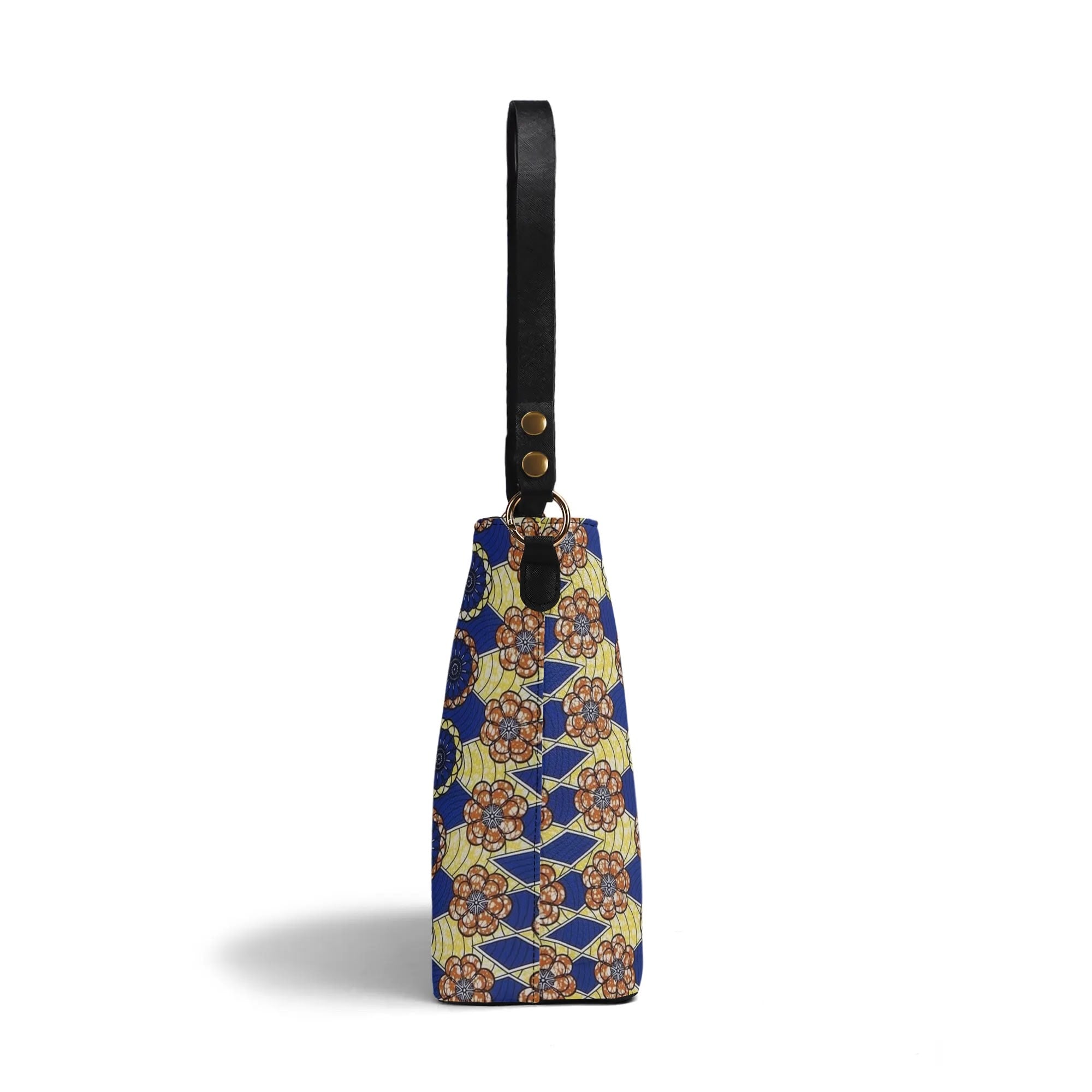 FZ Women's African Print PU Bucket Bag popcustoms