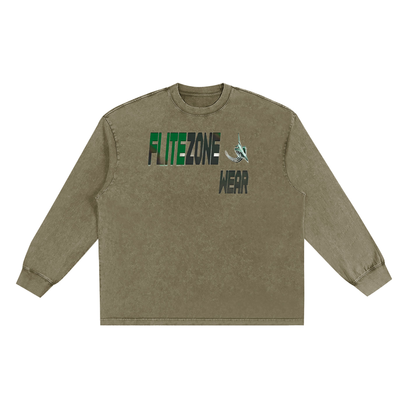 FZ Unisex Snow Washed  Long Sleeve Oversize Tee