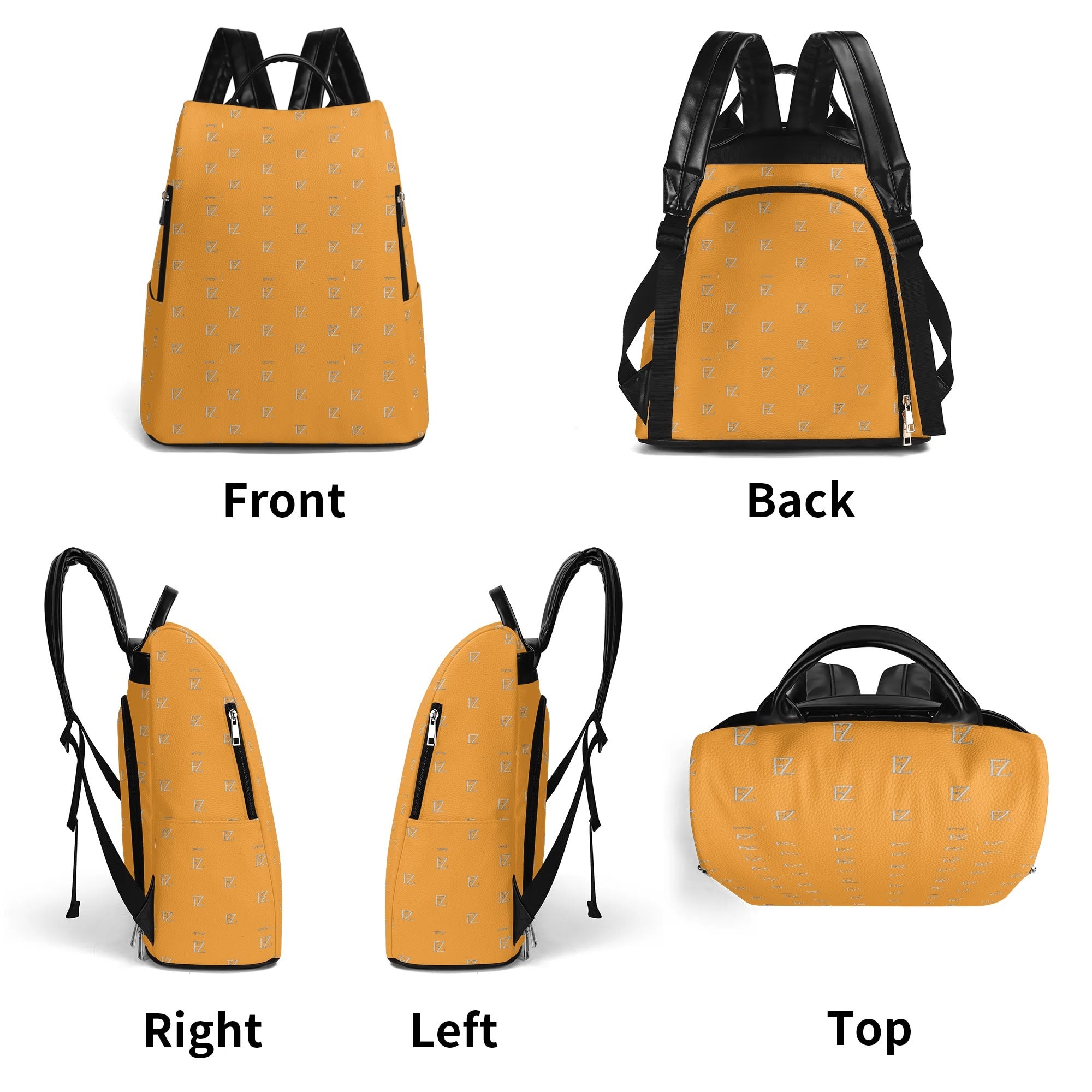 FZ PU Daypack Anti-theft Backpack