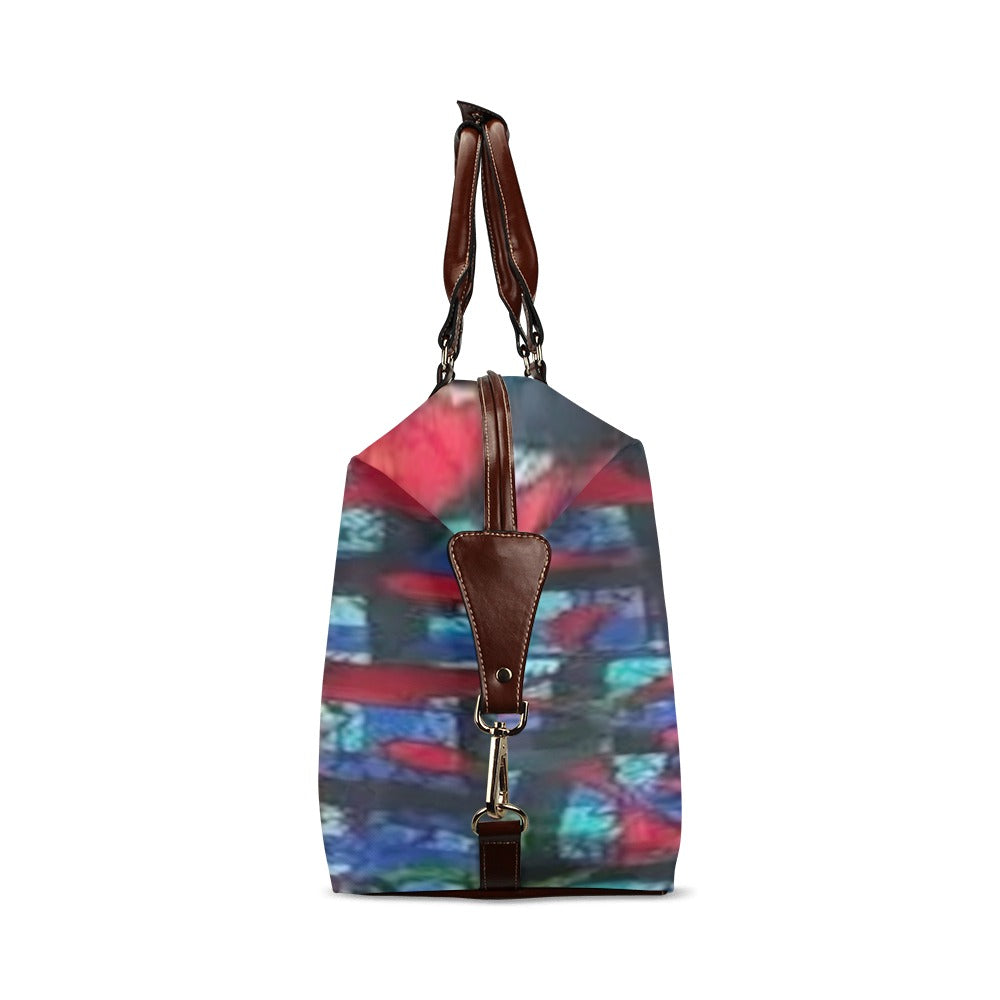 FZ AFRICAN ABSTRACT PRINT FLIGHT TRAVEL BAG 1 - FZwear