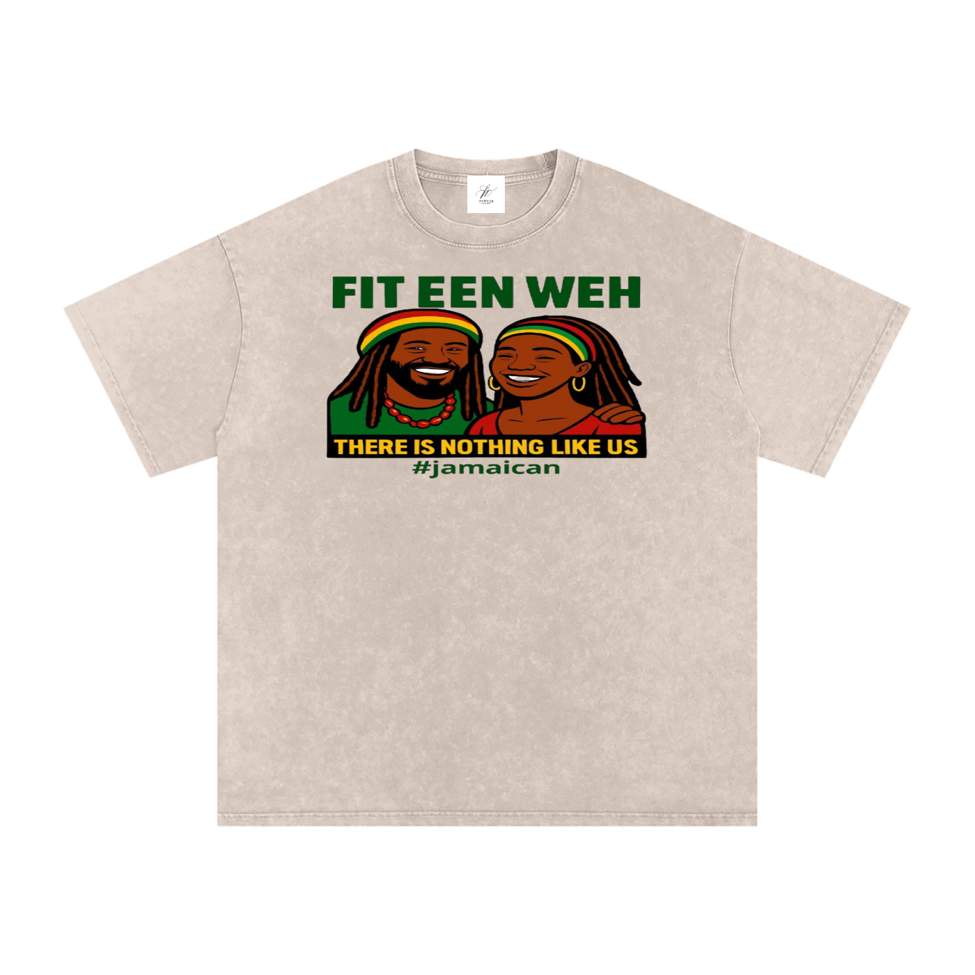 FZ Unisex Snow Washed Oversized Cotton Tee