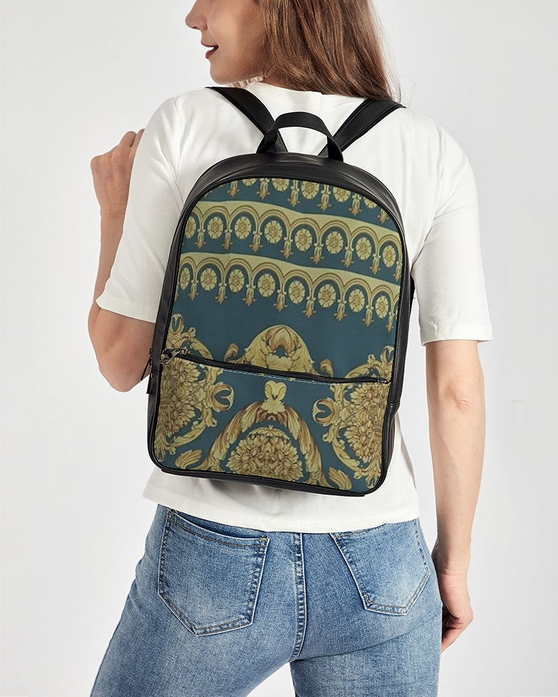 FZ AFRICAN PRINT Classic Faux Leather Backpack