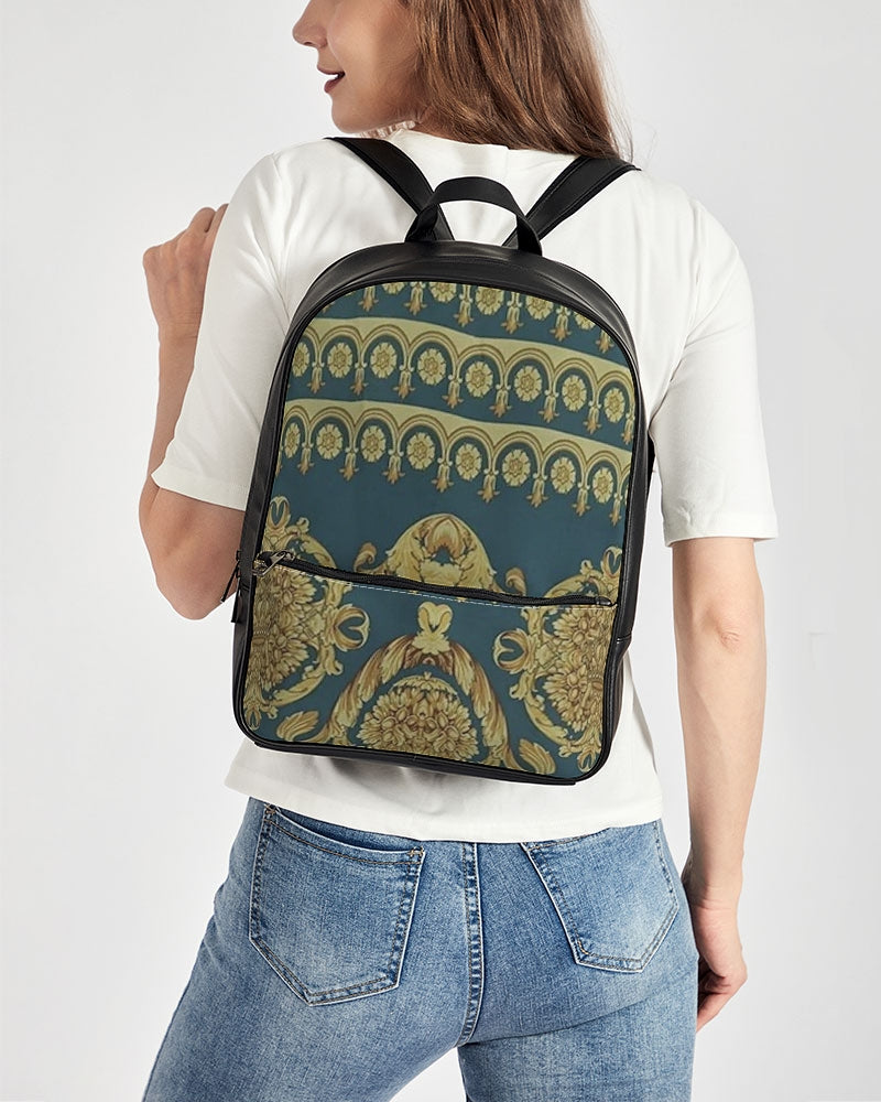 FZ AFRICAN PRINT Classic Faux Leather Backpack - FZwear