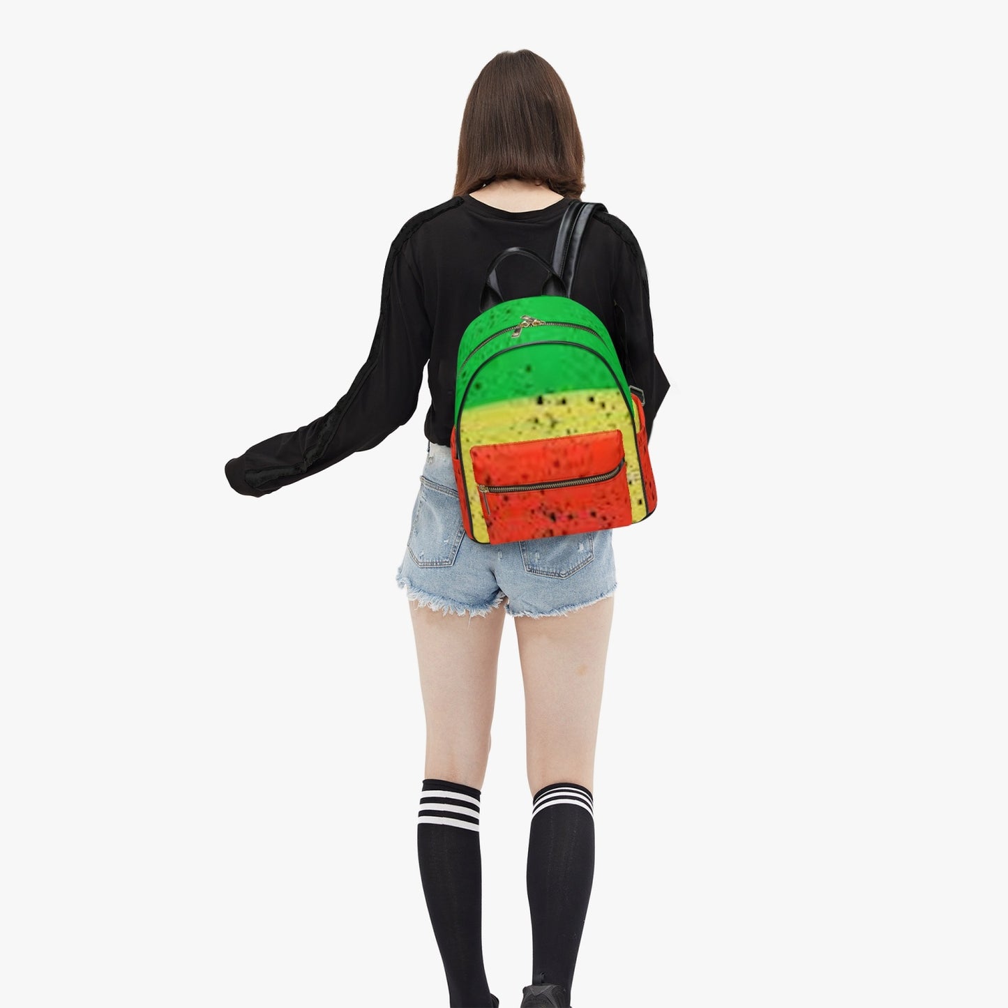 FZ Rasta Yaad Printed PU Backpack - FZwear