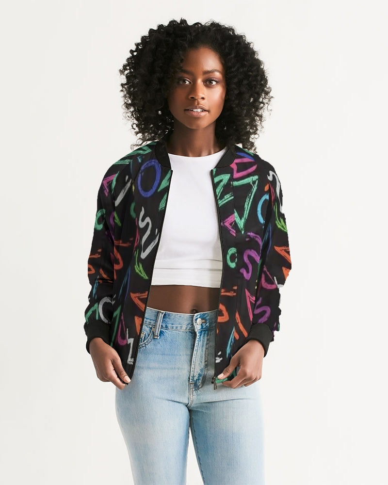 FZ AFRICAN ALPHA PRINT Women's Bomber Jacket - FZwear