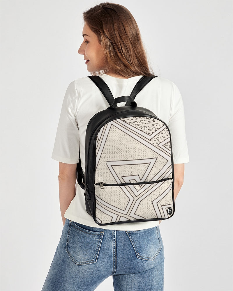 FZ AFRICAN PRINT Classic Faux Leather Backpack - FZwear