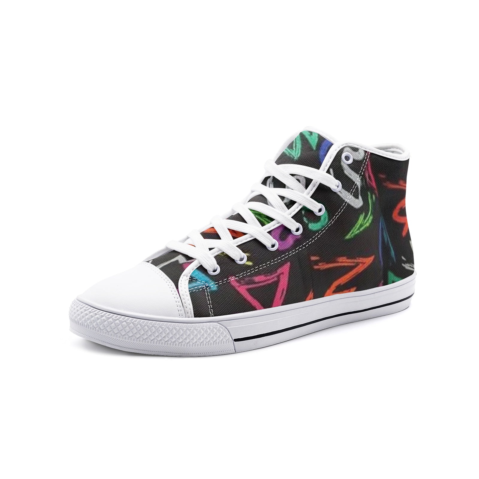 FZ African Print Unisex High Top Canvas Shoes - FZwear