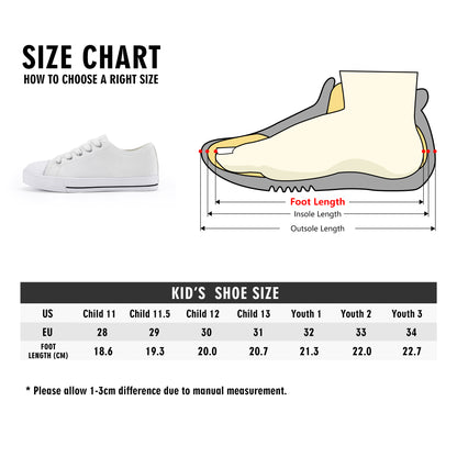 FZ Kids Low Top Canvas Shoes - FZwear