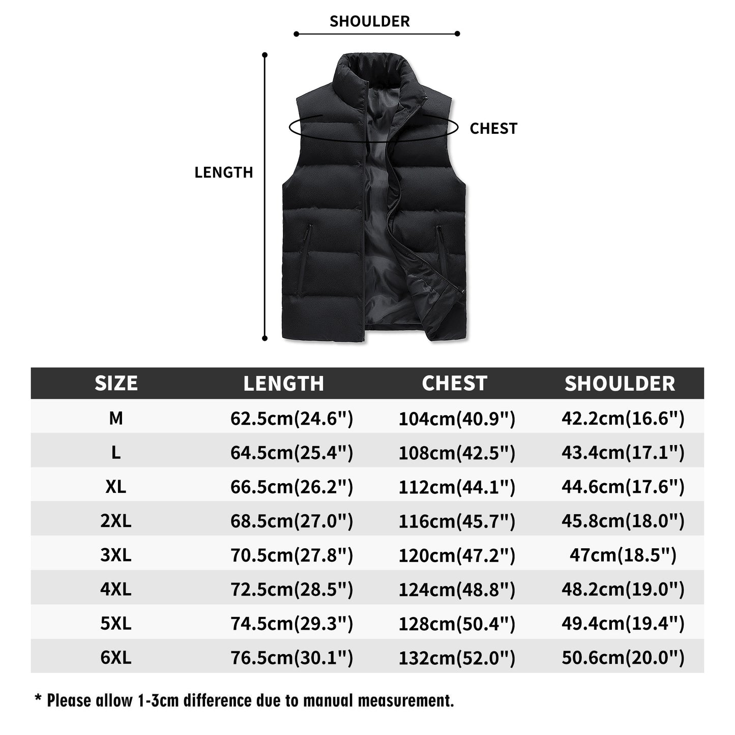 FZ Men's Warm Stand Collar Zip Up Puffer Jacket