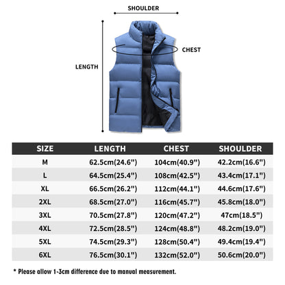 FZ Men's Warm Stand Collar Zip Up Puffer Jacket