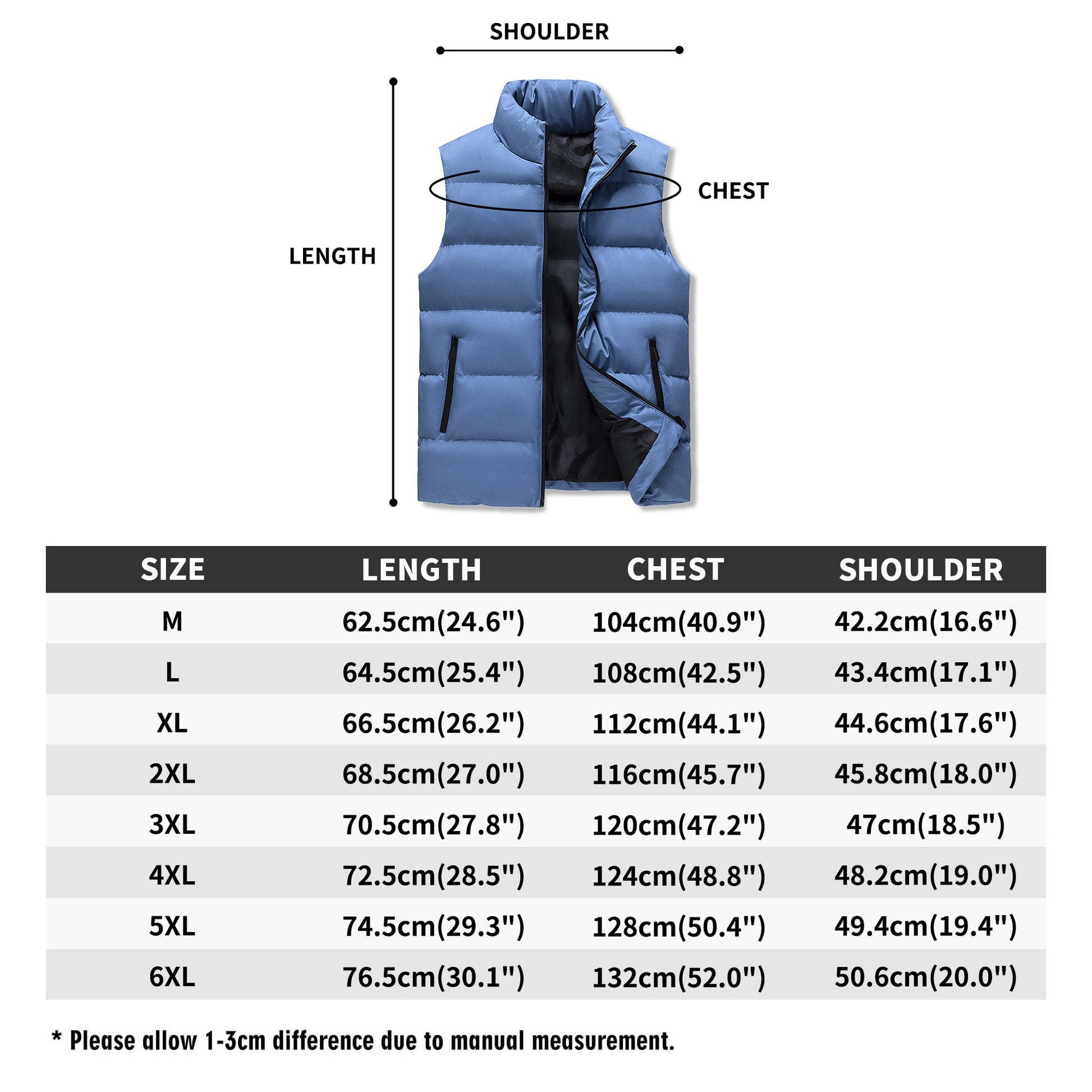 FZ Men's Warm Stand Collar Zip Up Puffer Jacket - FZwear