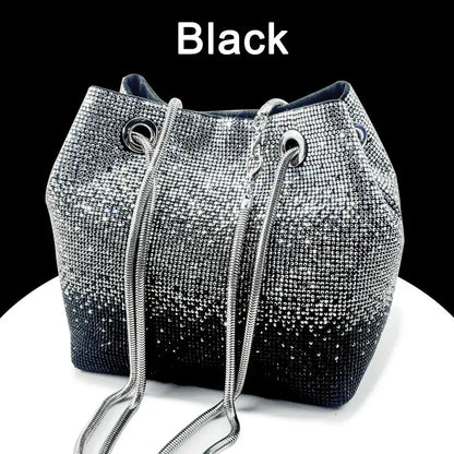 FZ Italian Design Luxury Shiny Tote Bucket Bag