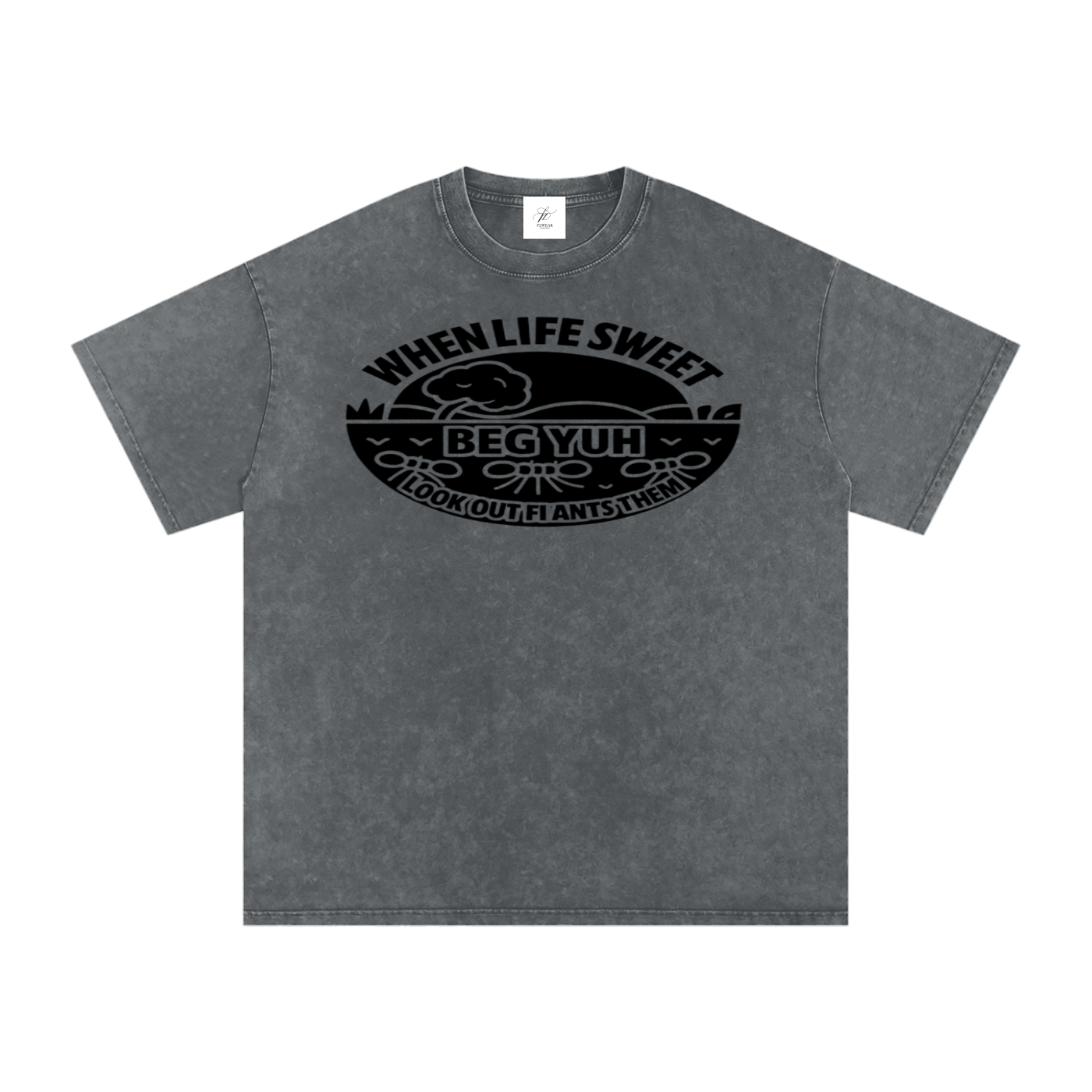FZ Unisex Acid Wash Oversize Tee