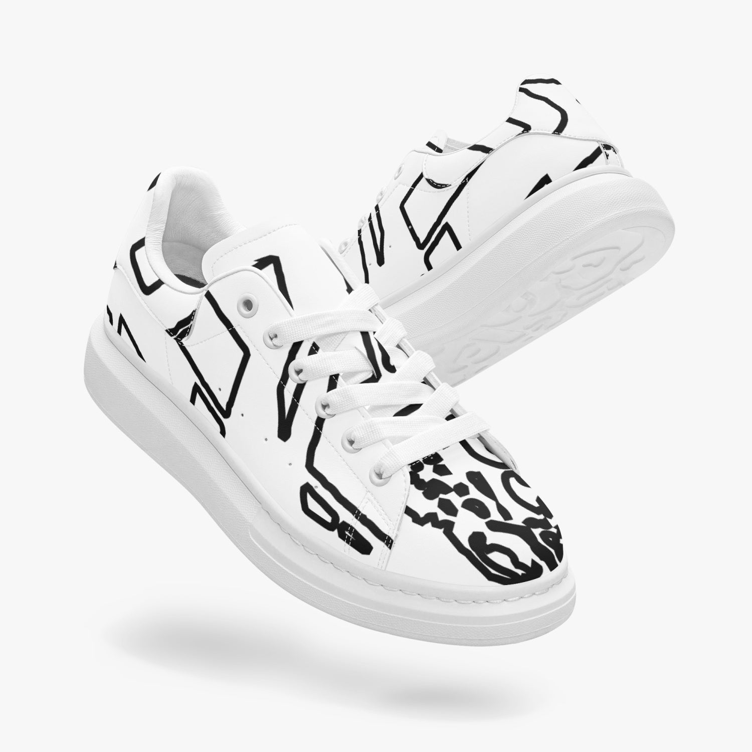 FZ Unisex Leather Oversized Sneakers - FZwear