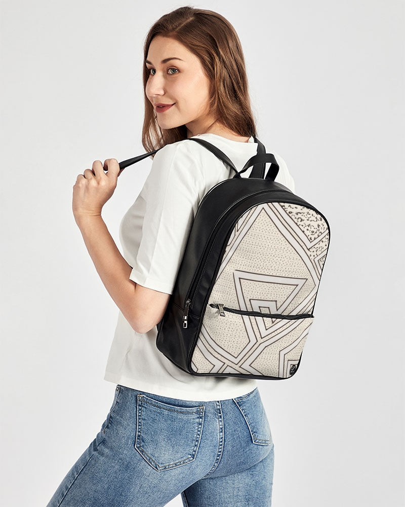 FZ AFRICAN PRINT Classic Faux Leather Backpack - FZwear