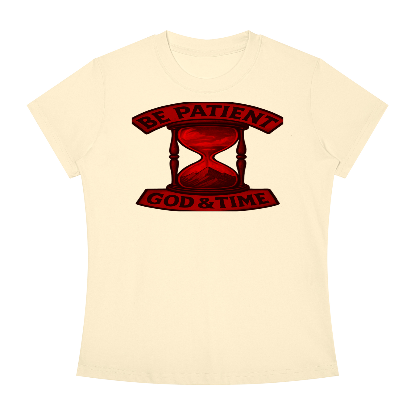 FZ Women's Slim Fit God & Time Crewneck Tee