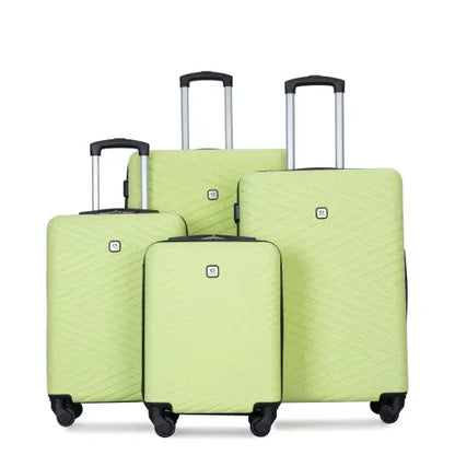 FZ Travelhouse  Rotating Wheels with TSA Lock 4-Piece ABS Suitcase