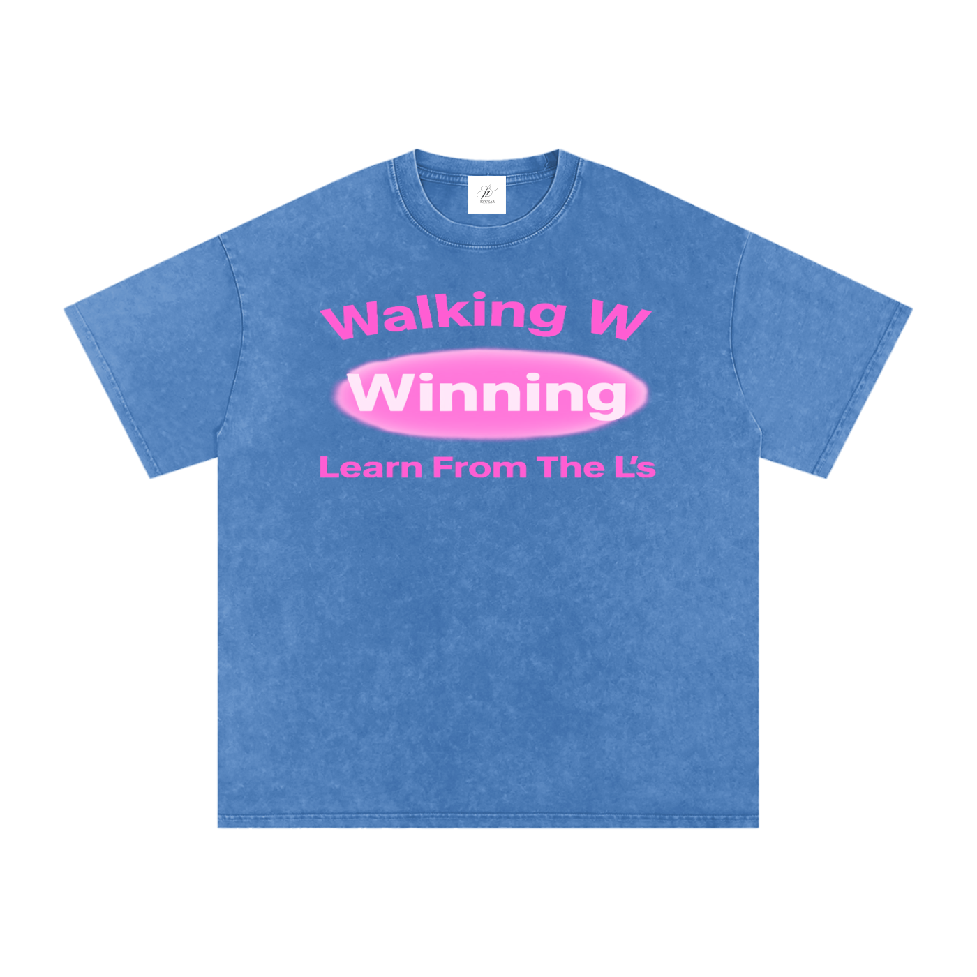 FZ Unisex Acid Wash Winning Oversize Tee