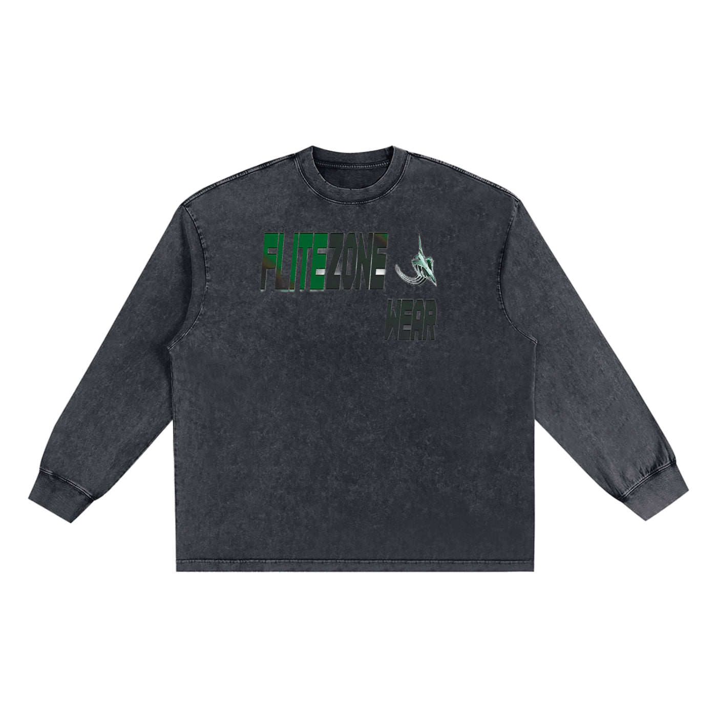 FZ Unisex Snow Washed  Long Sleeve Oversize Tee