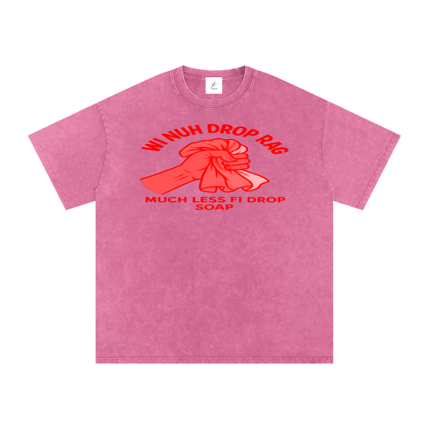 FZ Unisex Acid Wash Rag Oversize Tee