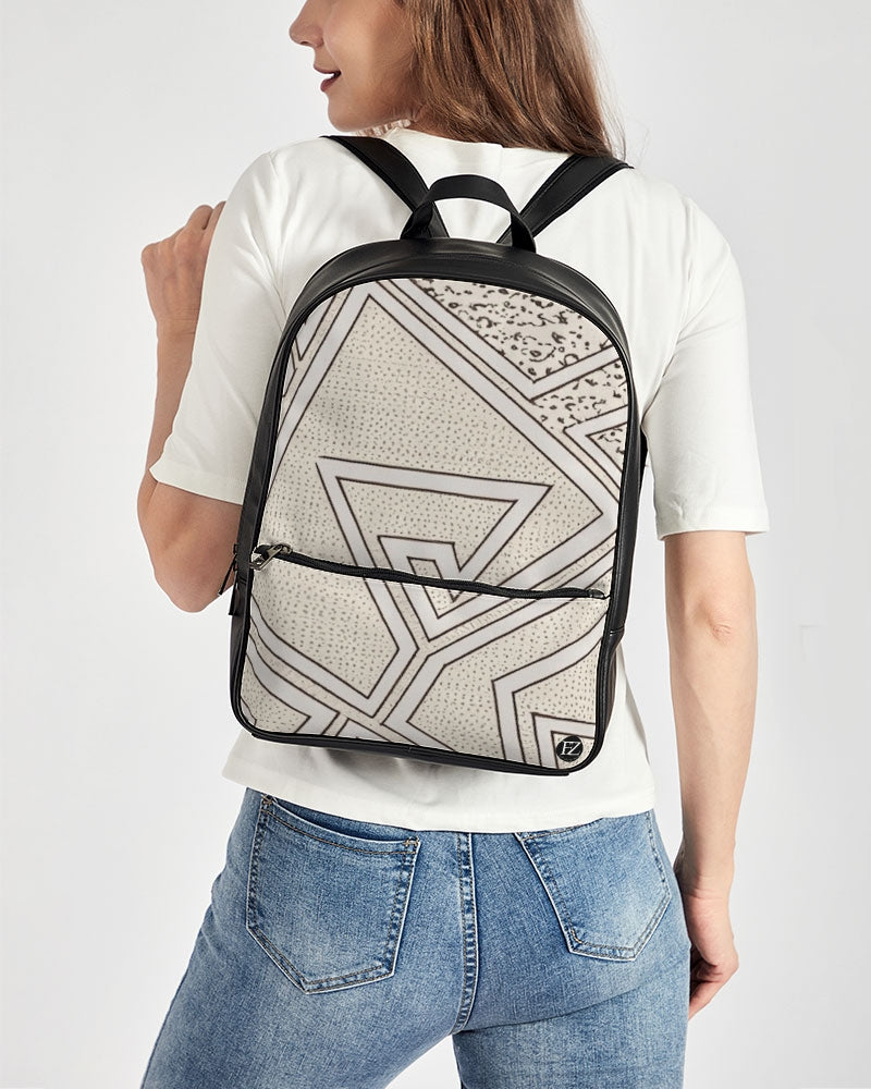 FZ AFRICAN PRINT Classic Faux Leather Backpack - FZwear