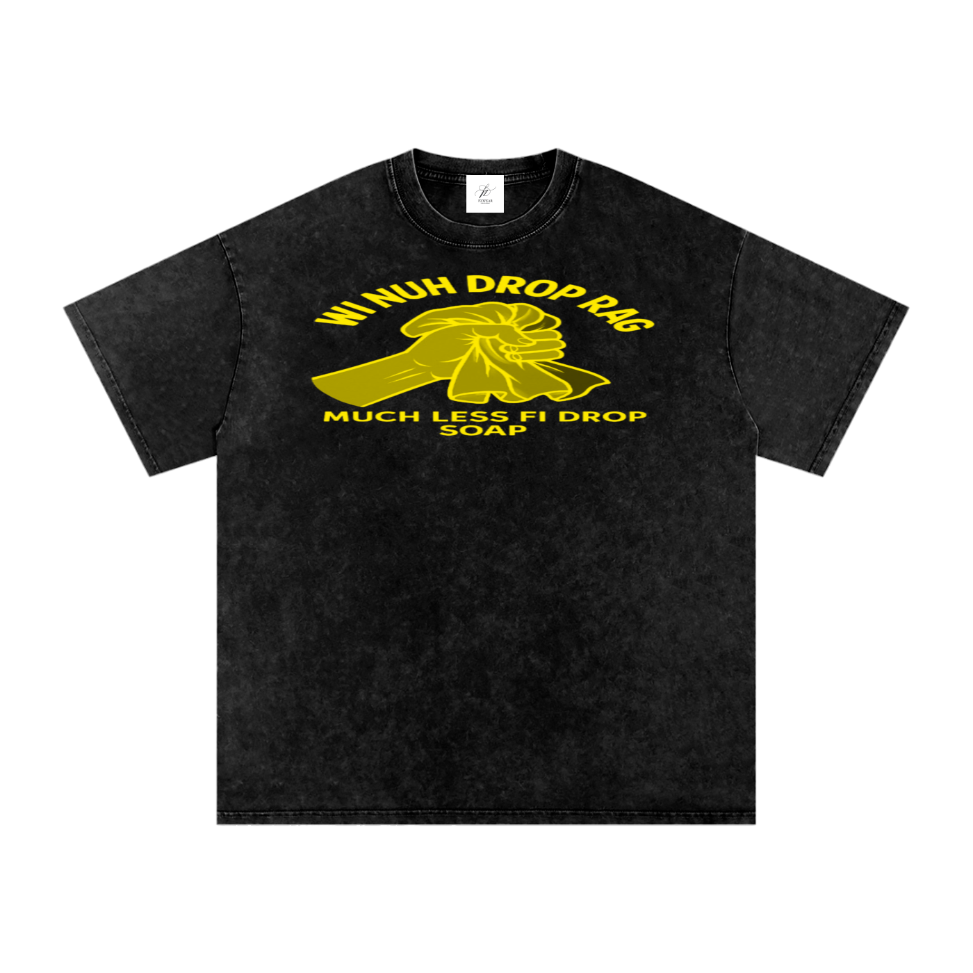 FZ Unisex Acid Wash Rag Oversize Tee