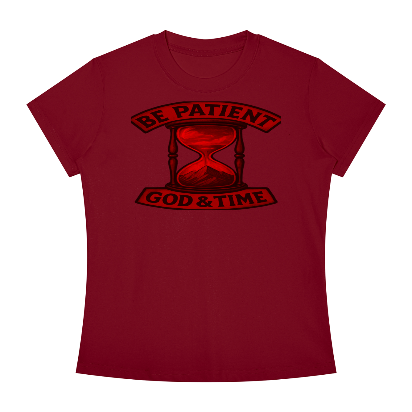 FZ Women's Slim Fit God & Time Crewneck Tee