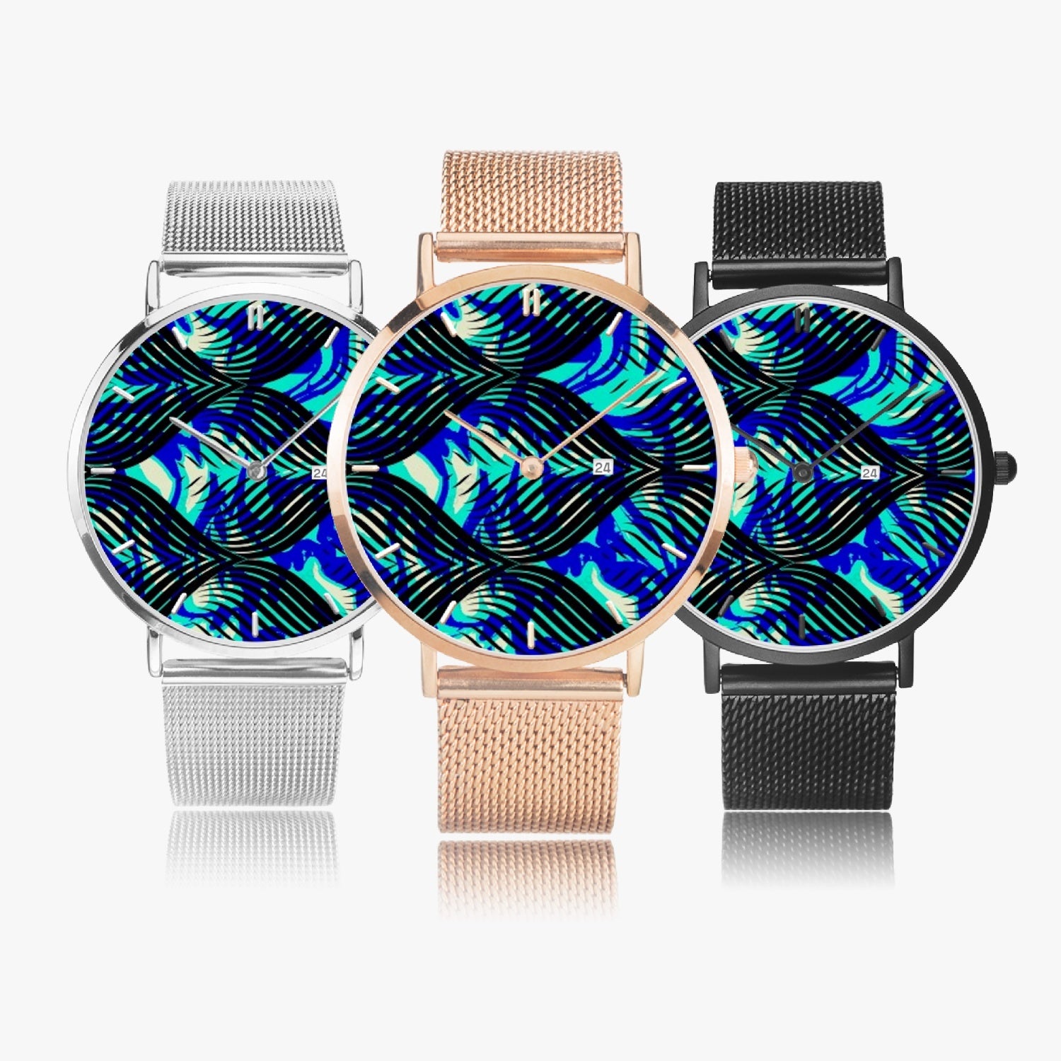 FZ Unisex Stainless Steel Perpetual Calendar Quartz Watch (With Indicators) - FZwear