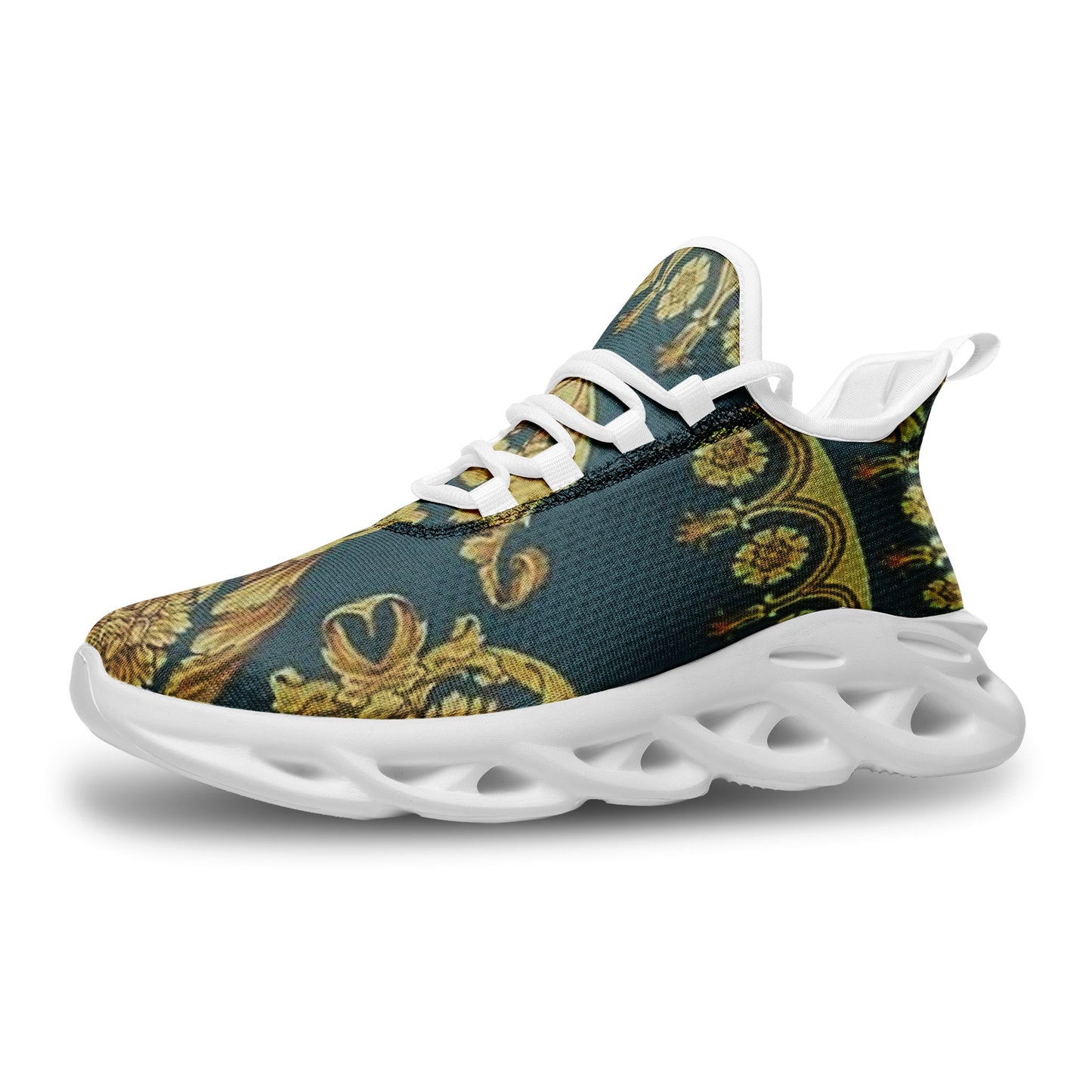 FZ African Print Unisex Bounce Mesh Knit Sneakers