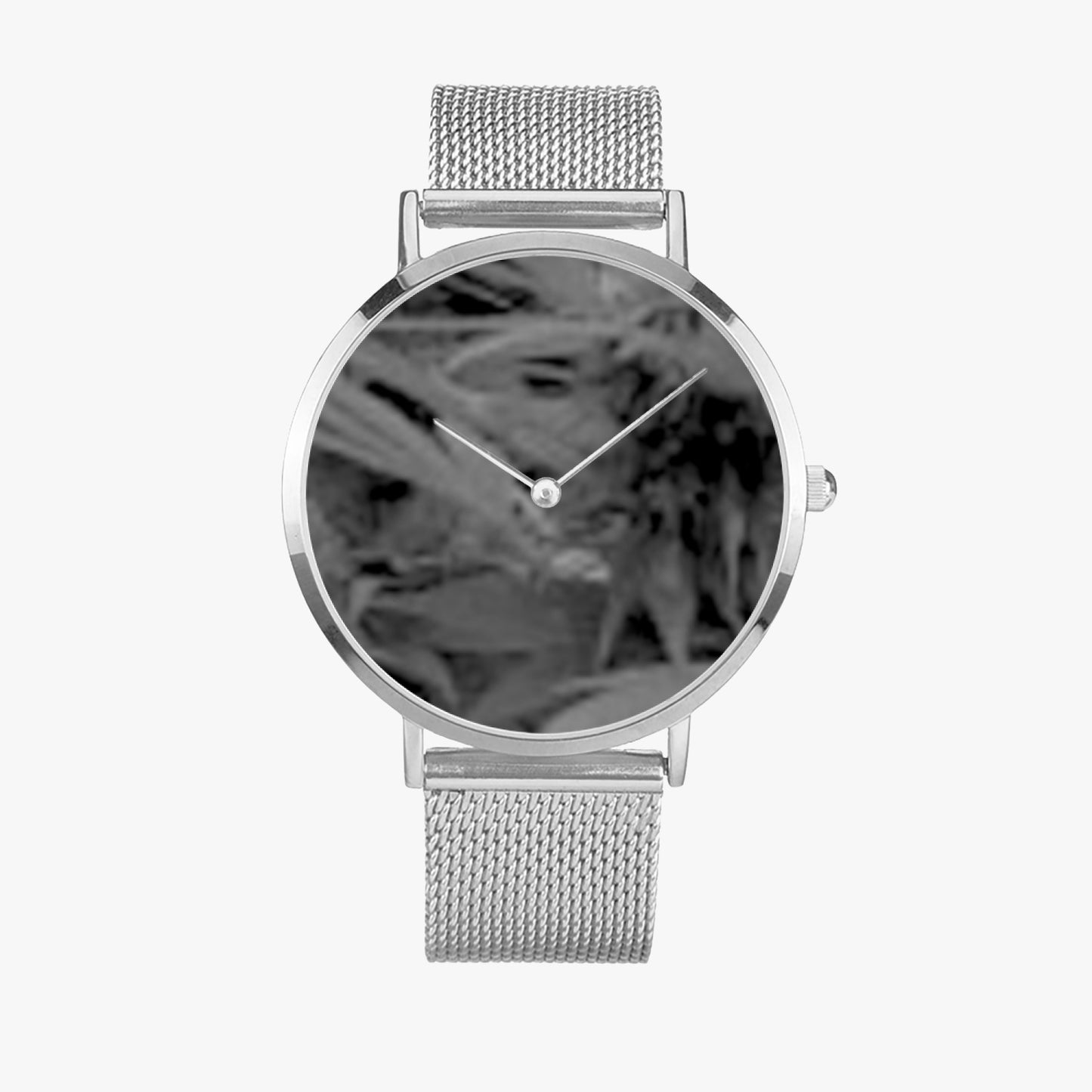 FZ Weed Ultra-thin Stainless Steel Quartz Watch