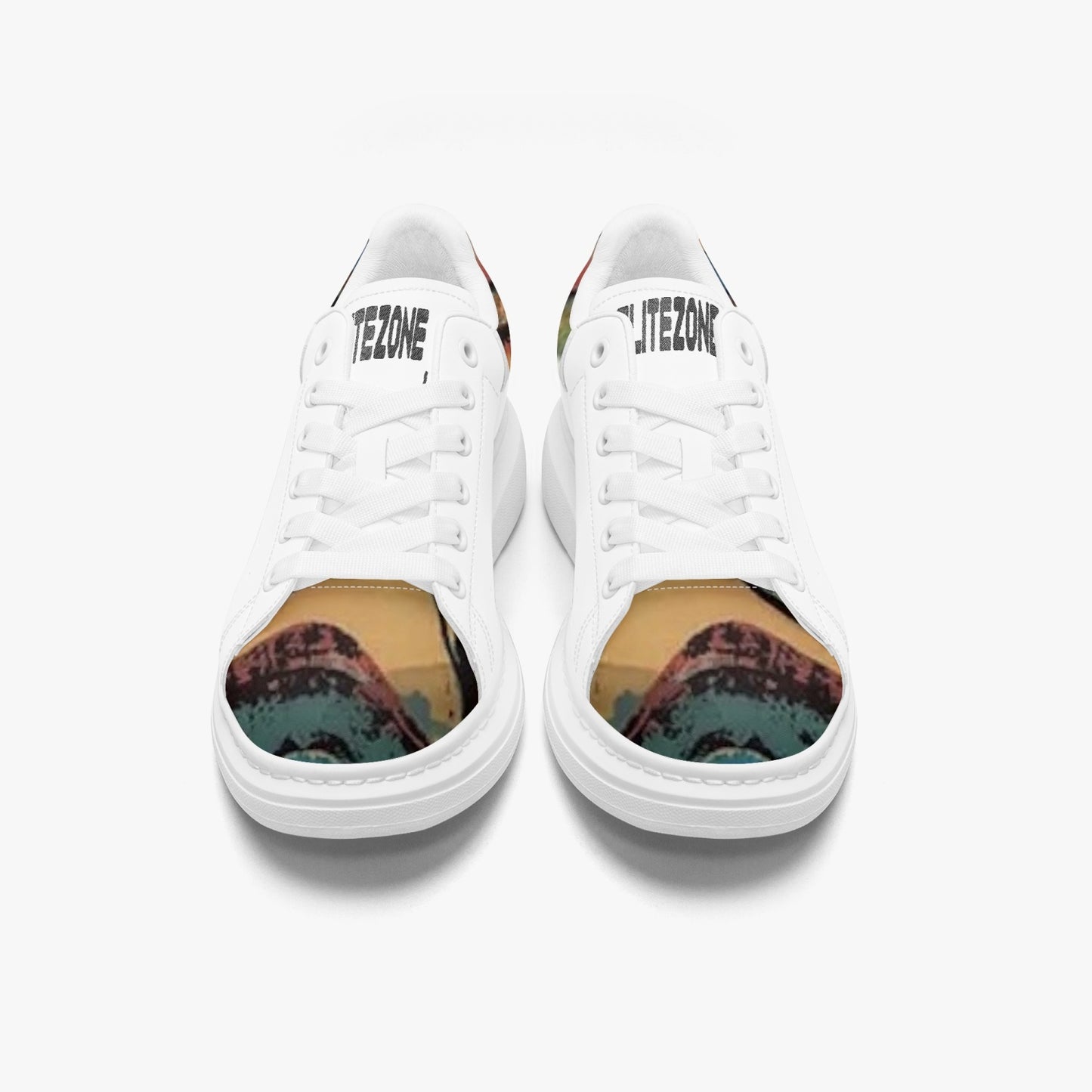 FZ Safari Print Leather Oversized Sneakers - FZwear