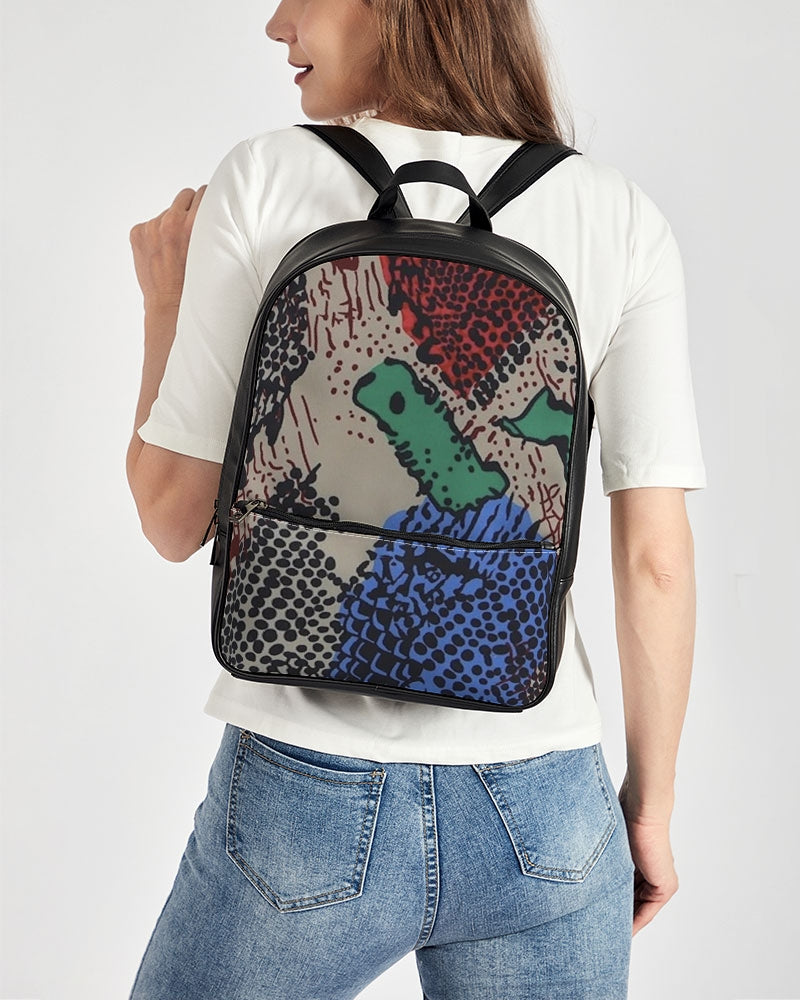 FZ SAFARI PRINT Classic Faux Leather Backpack - FZwear